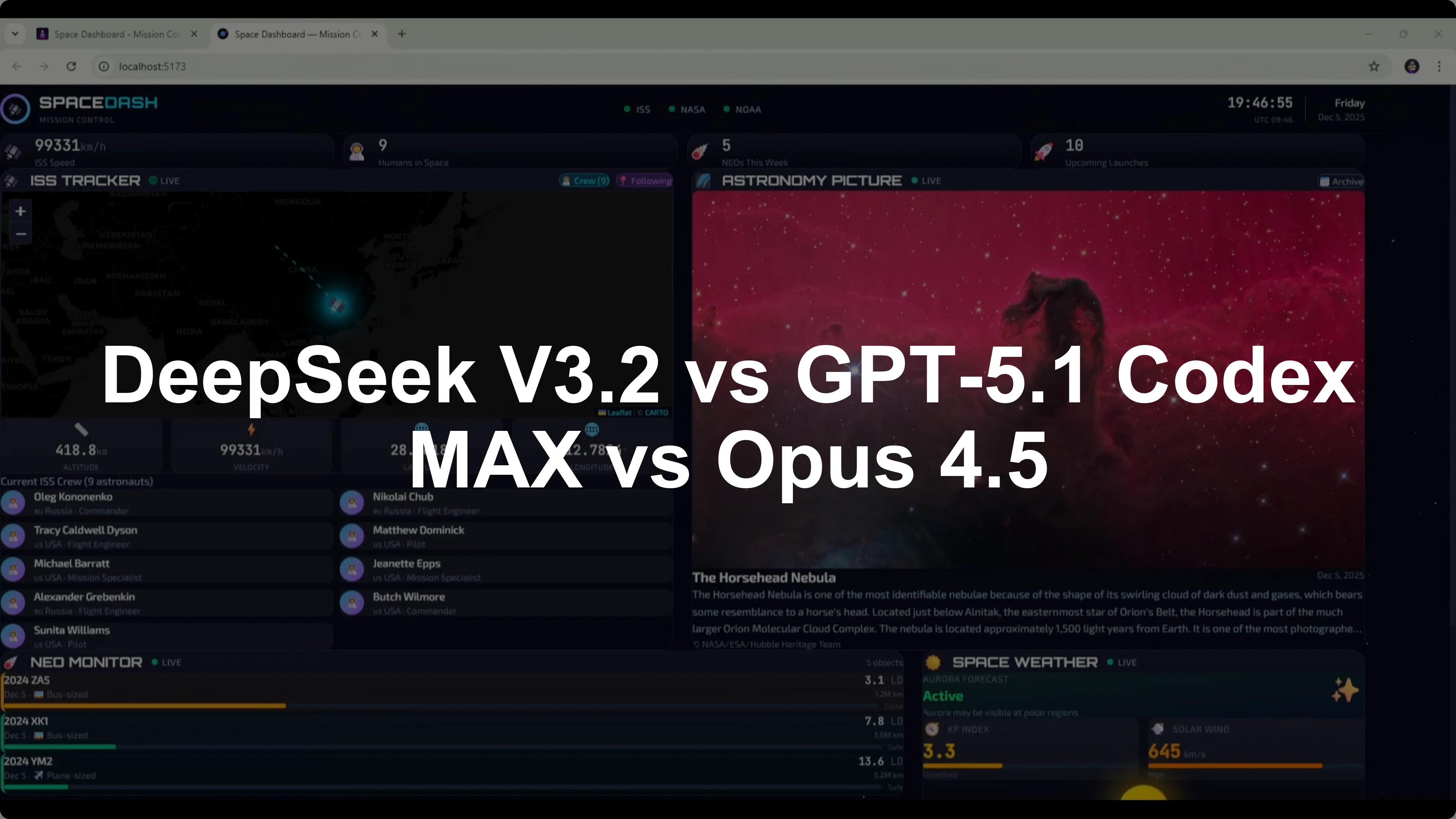 DeepSeek V3.2 vs GPT-5.1 Codex MAX vs Opus 4.5