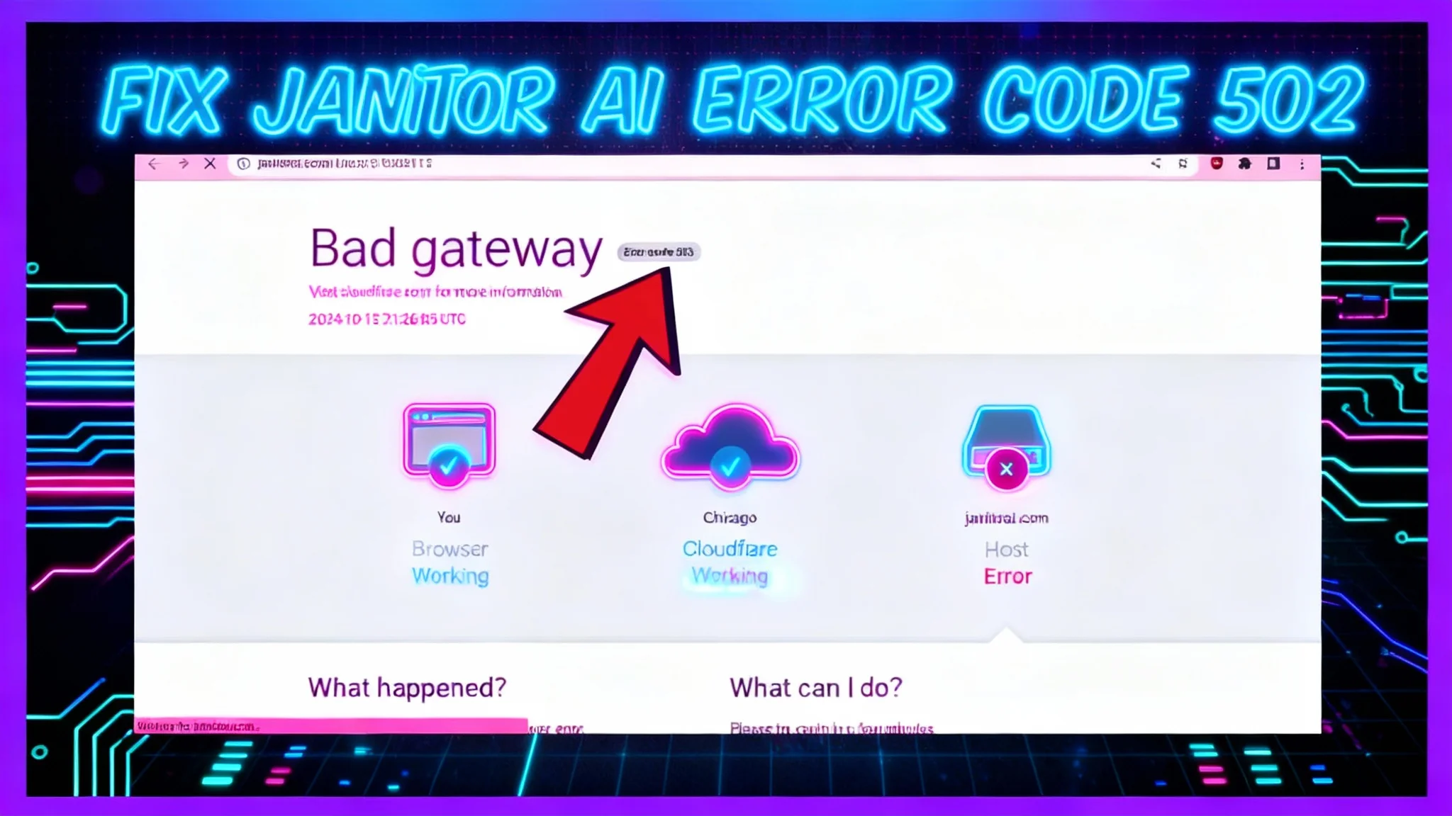 How to Fix Janitor AI Error Code 502 (Bad Gateway)