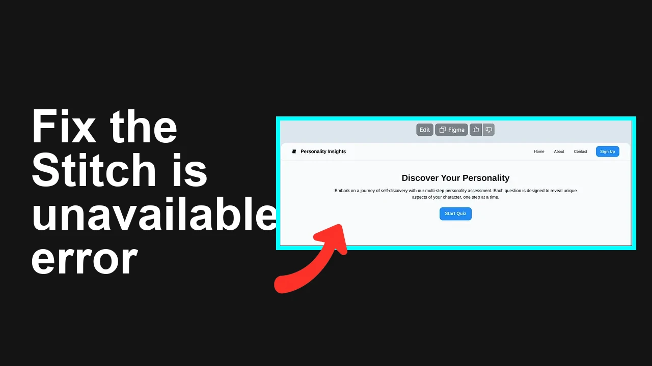 How to fix Sorry, Stitch is unavailable error?