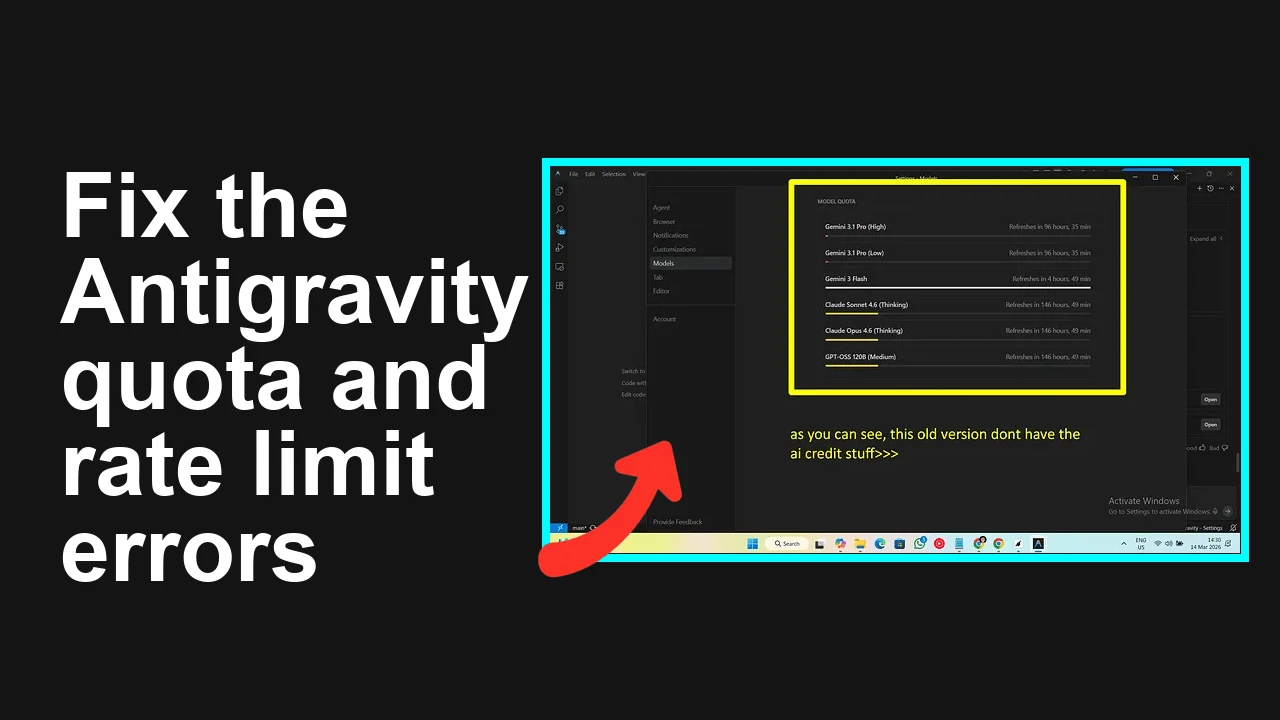 How to fix Google Antigravity quota issues?