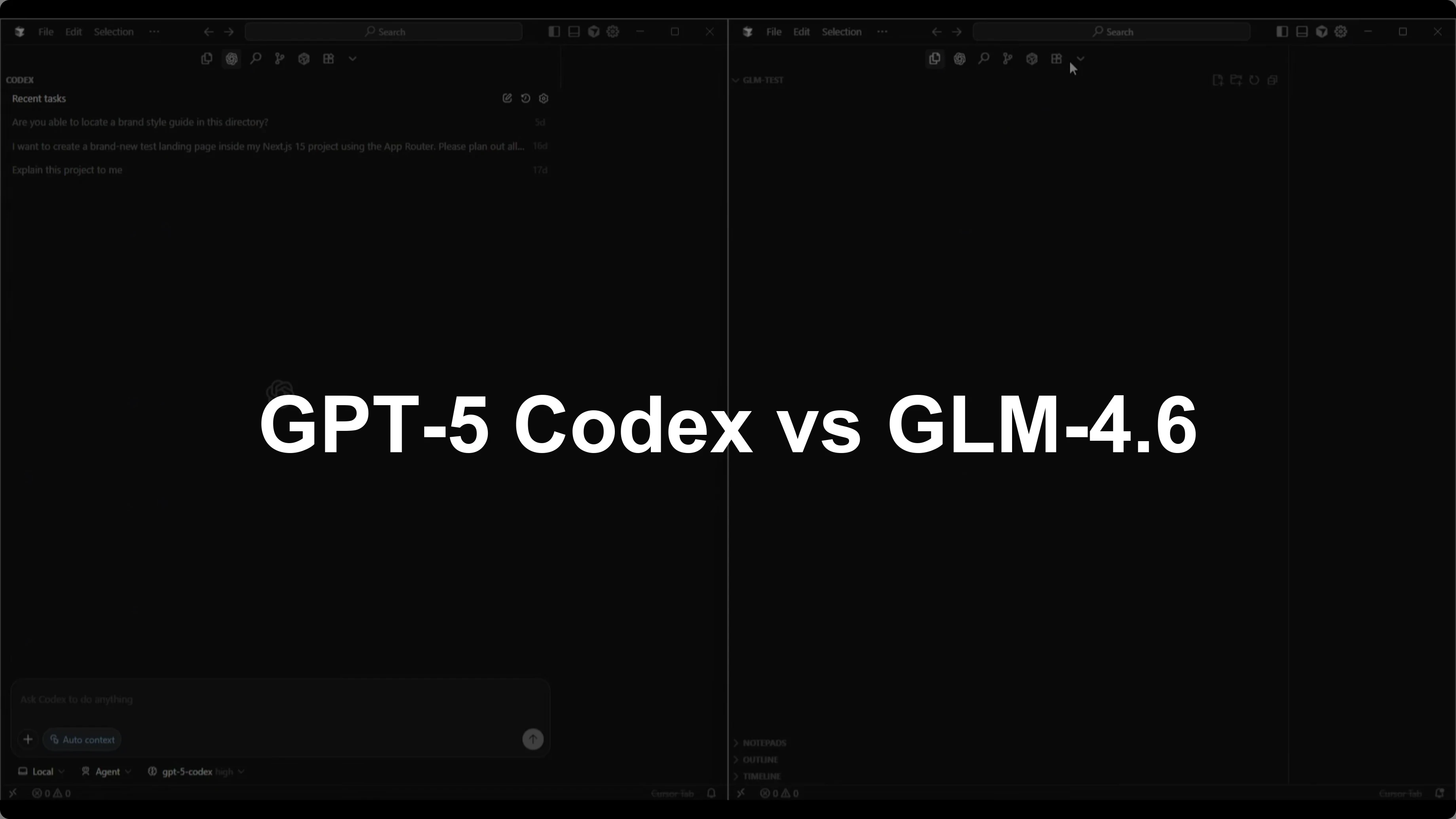 GPT-5 Codex vs GLM-4.6: Insights from 3 Coding Tests