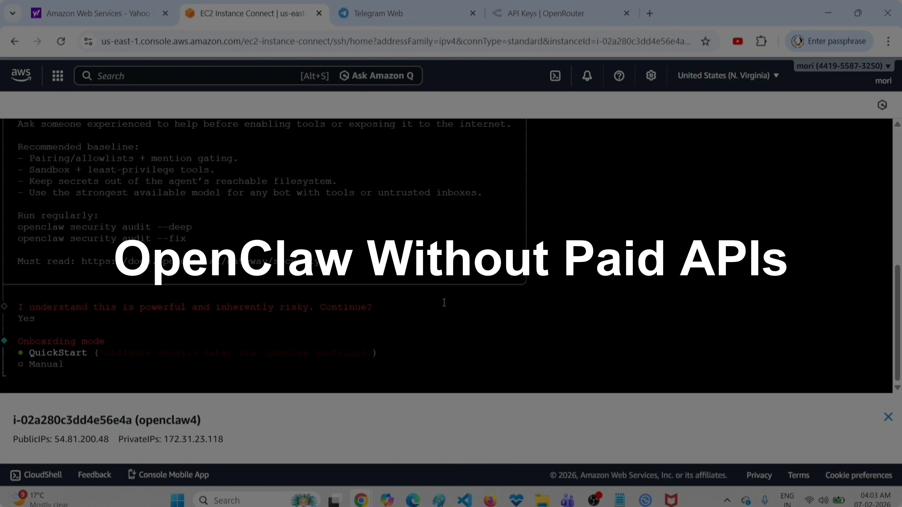 How to Set Up OpenClaw Without a Paid API Key or Providers?
