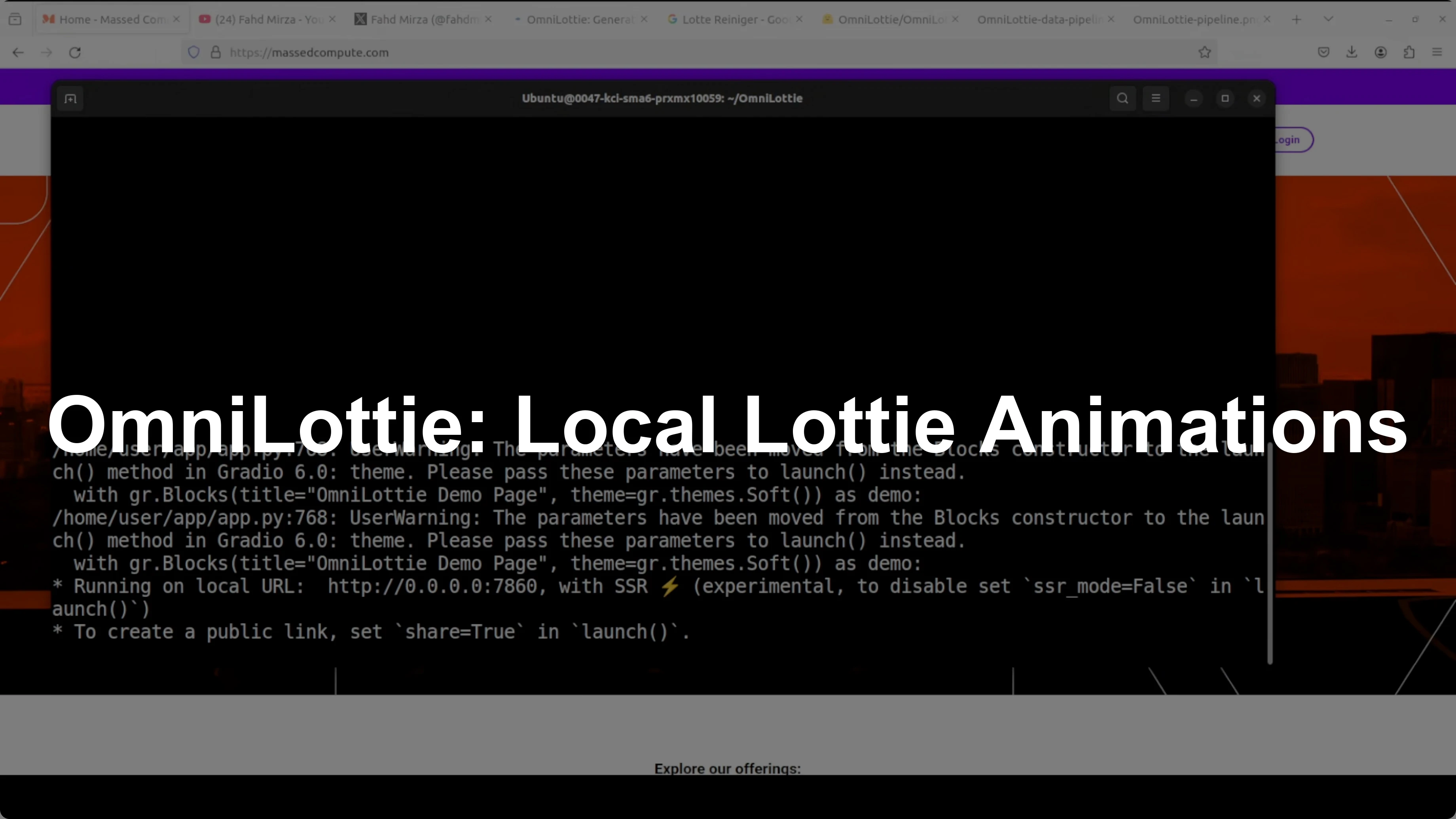 OmniLottie: Create Lottie Animations from Text, Image, or Video Locally