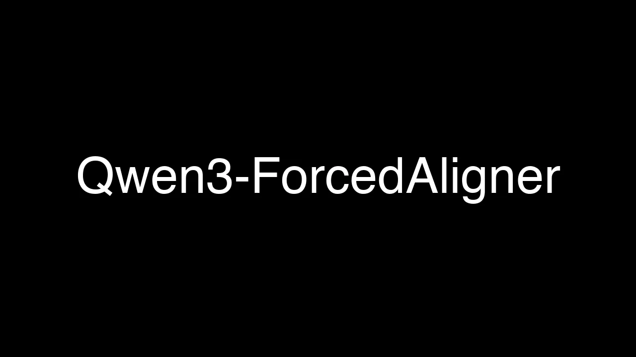 Qwen3-ForcedAligner: How to Get Precise Word Timestamps Locally
