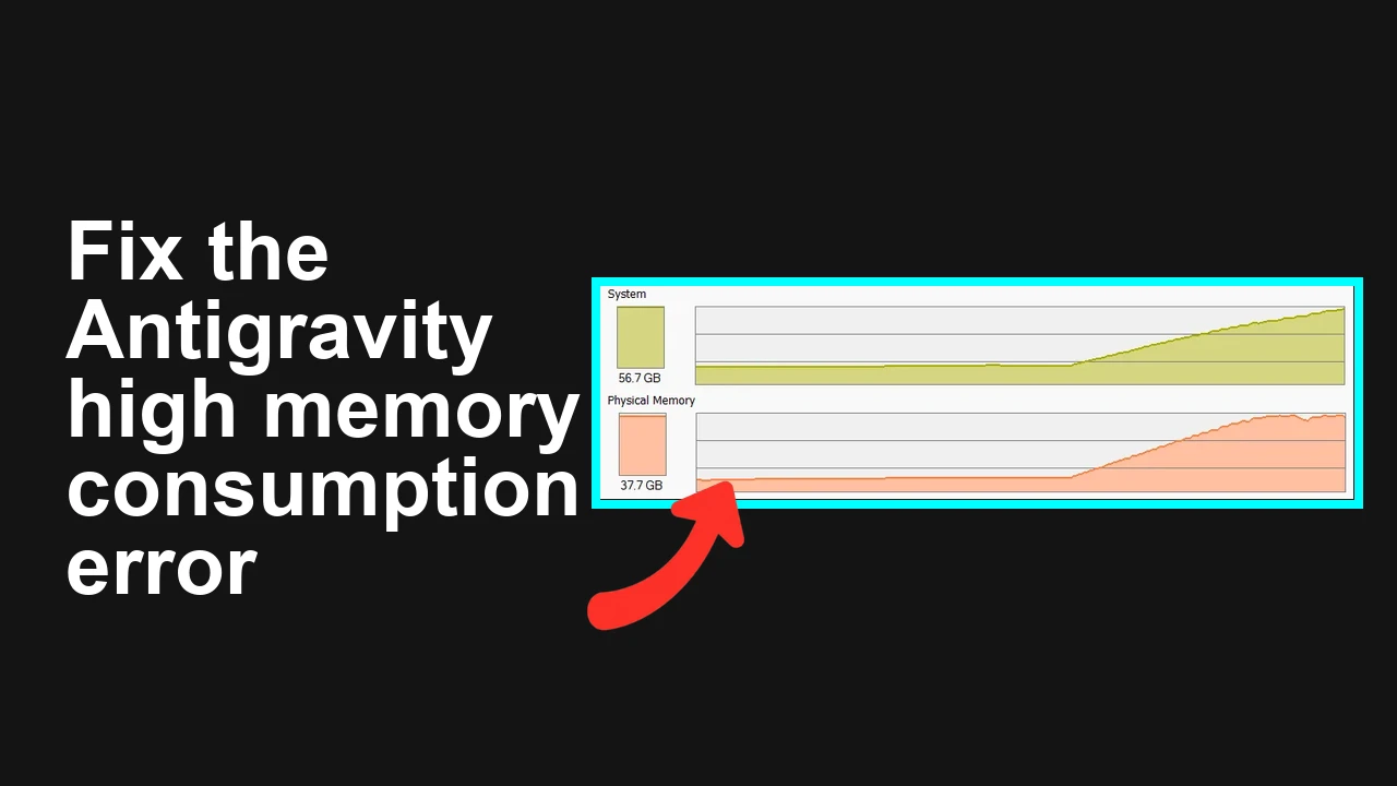 How to fix Antigravity hangs due to high memory consumption on Windows x64?