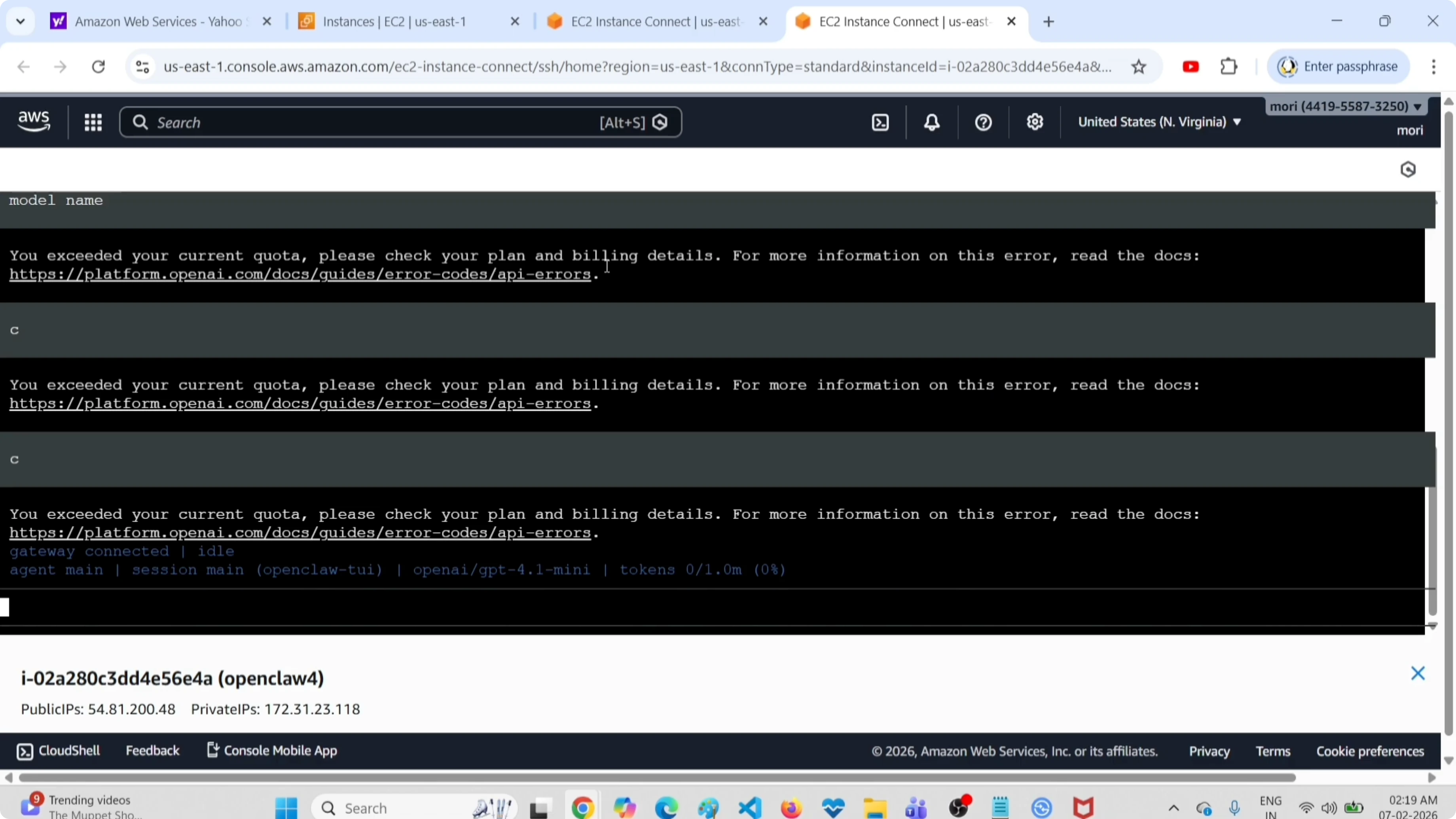 Screenshot from How to Access Terminal UI Instead of Web UI in OpenClaw at 23s