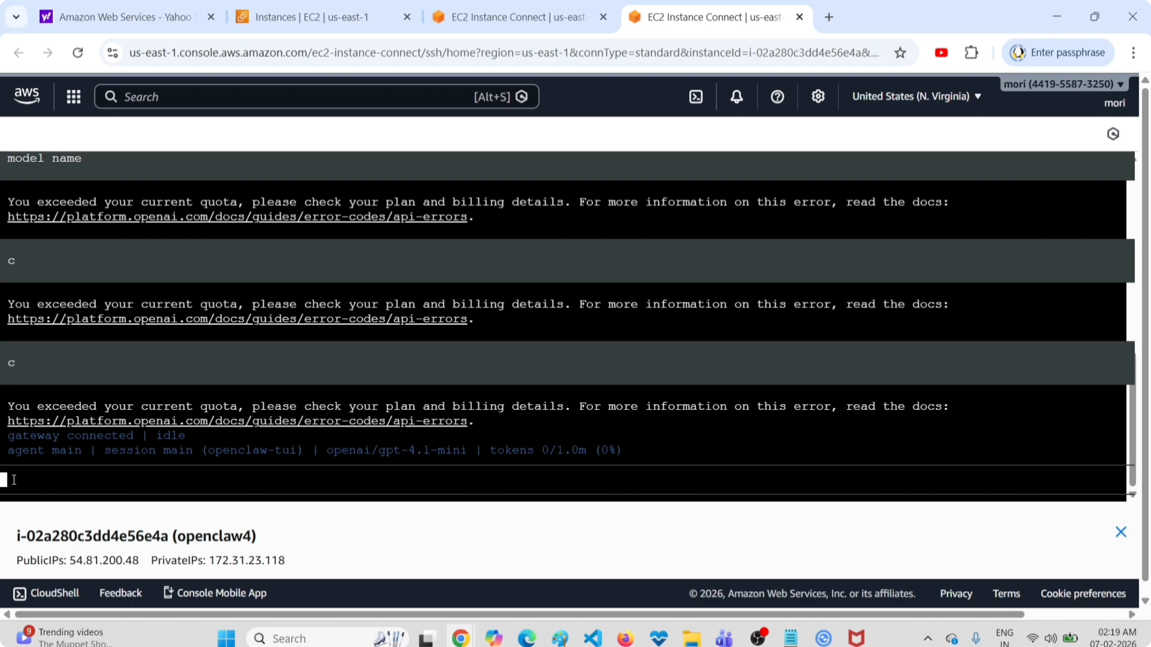Screenshot from How to Access Terminal UI Instead of Web UI in OpenClaw at 29s