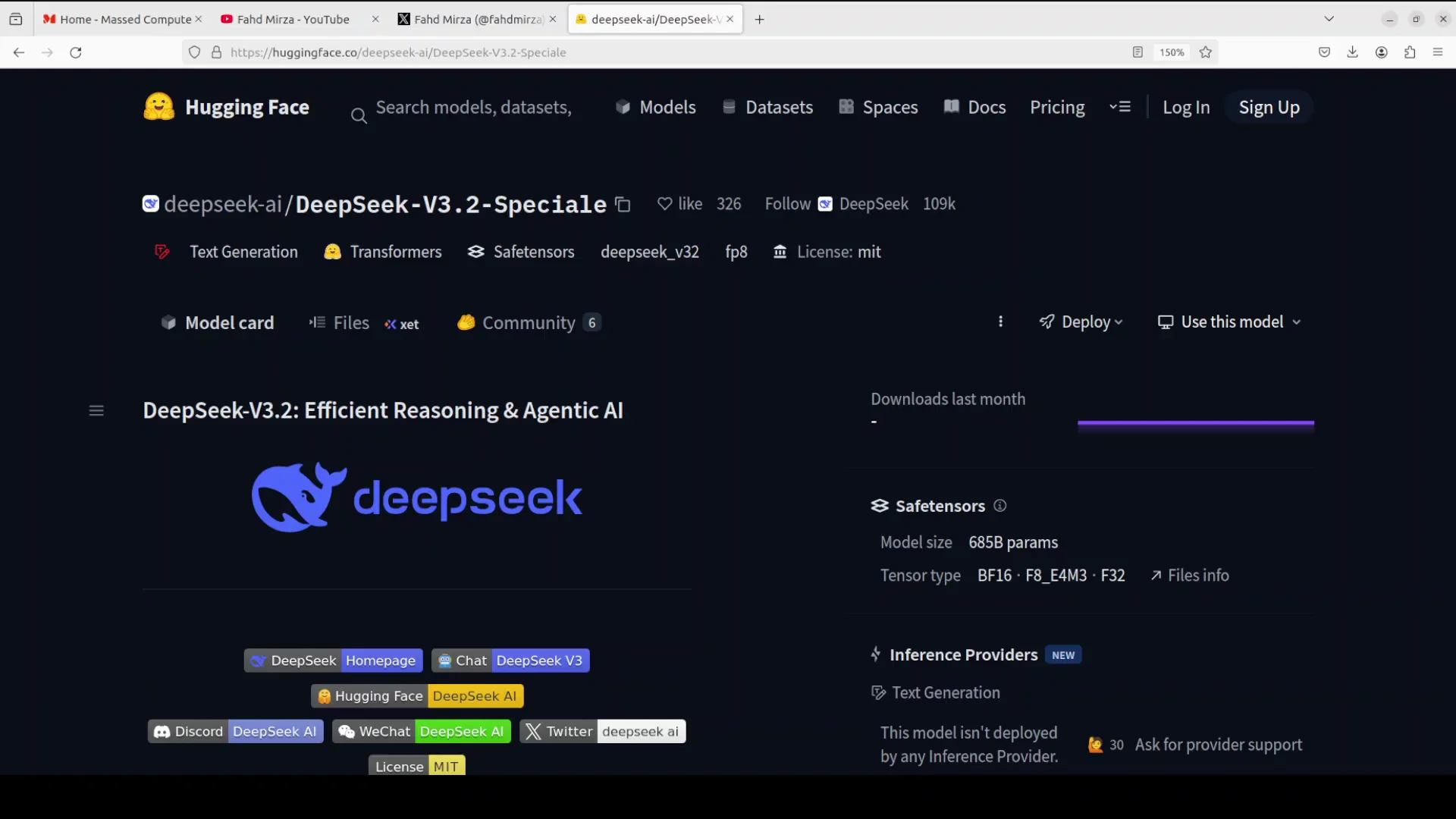 Local DeepSeek V3.2 Special Setup: vLLM + Transformers screenshot 3