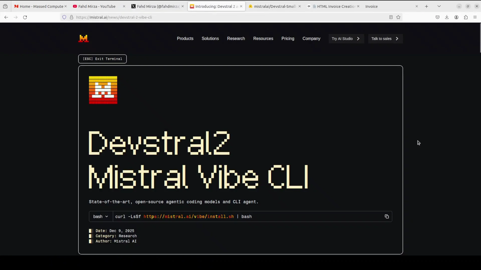 Install Devstral 2 Small Locally: Vision-Powered Agentic Coding (24B) Demo screenshot 10
