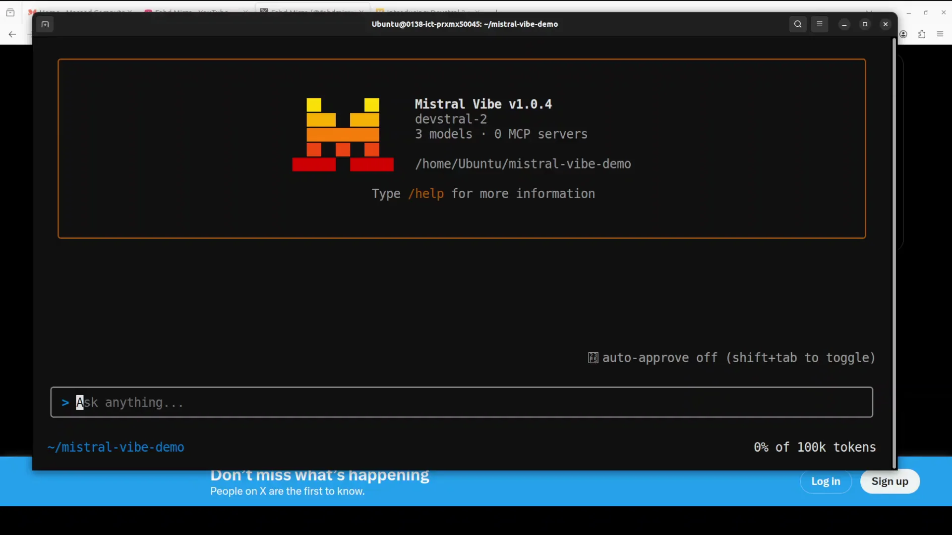 Mistral Vibe CLI Setup & Demo: Free Open‑Source AI Coding Assistant screenshot 3