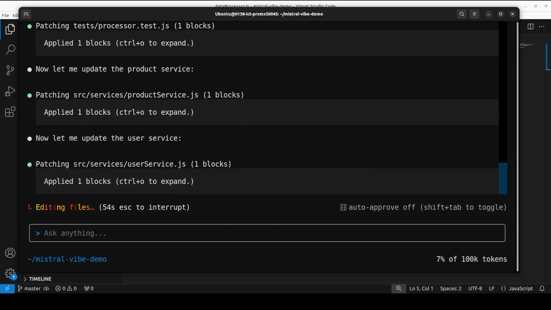 Mistral Vibe CLI Setup & Demo: Free Open‑Source AI Coding Assistant screenshot 4