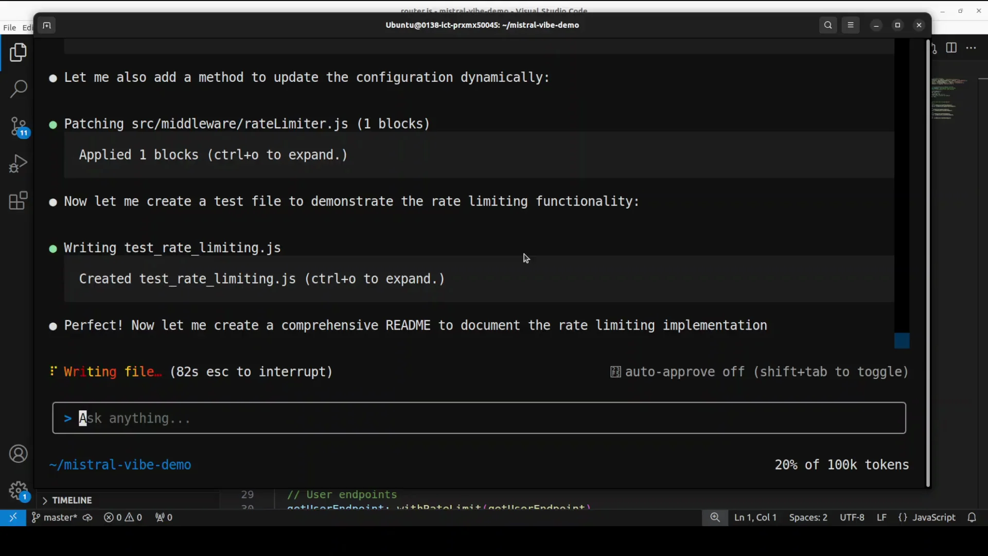 Mistral Vibe CLI Setup & Demo: Free Open‑Source AI Coding Assistant screenshot 7