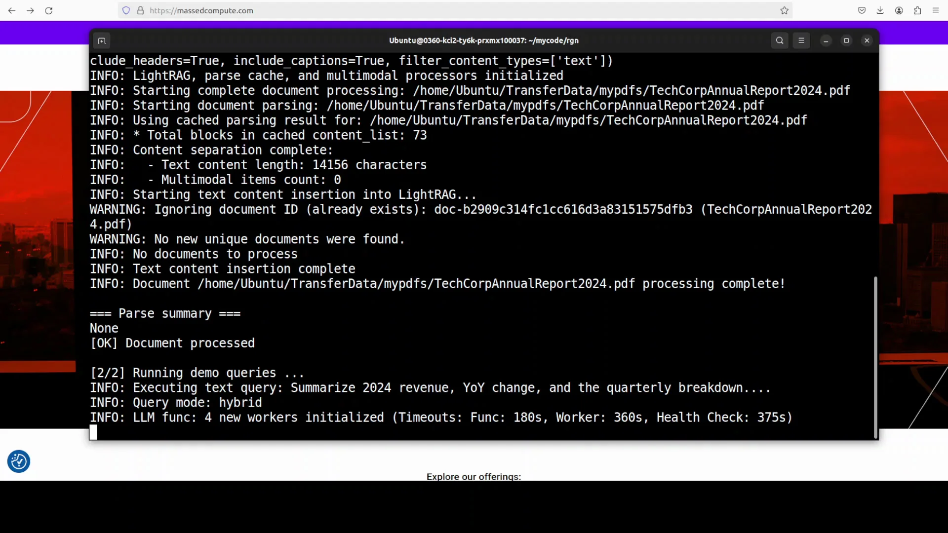 RAG-Anything Quickstart: Install and Test the RAG Toolkit screenshot 7