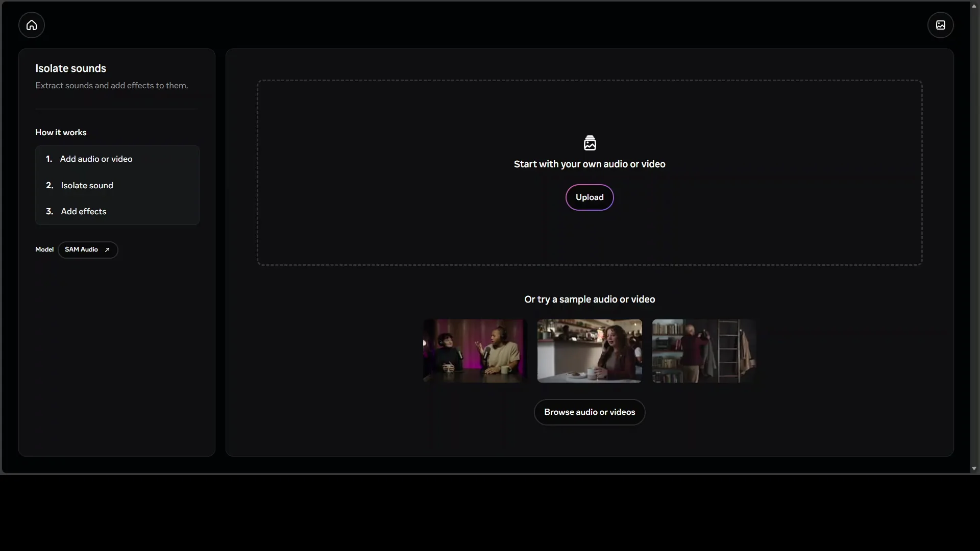 SAM Audio Demo: Text-Prompt Sound Separation from Video screenshot 4