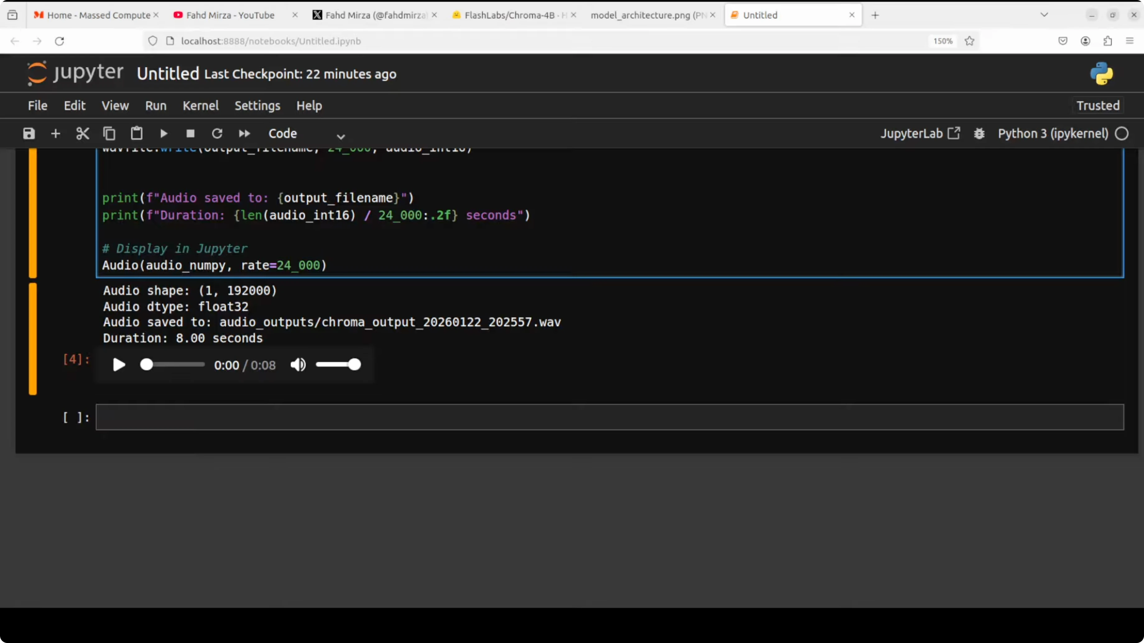 Screenshot from Chroma 4B: Exploring End-to-End Virtual Human Dialogue Models at 387s