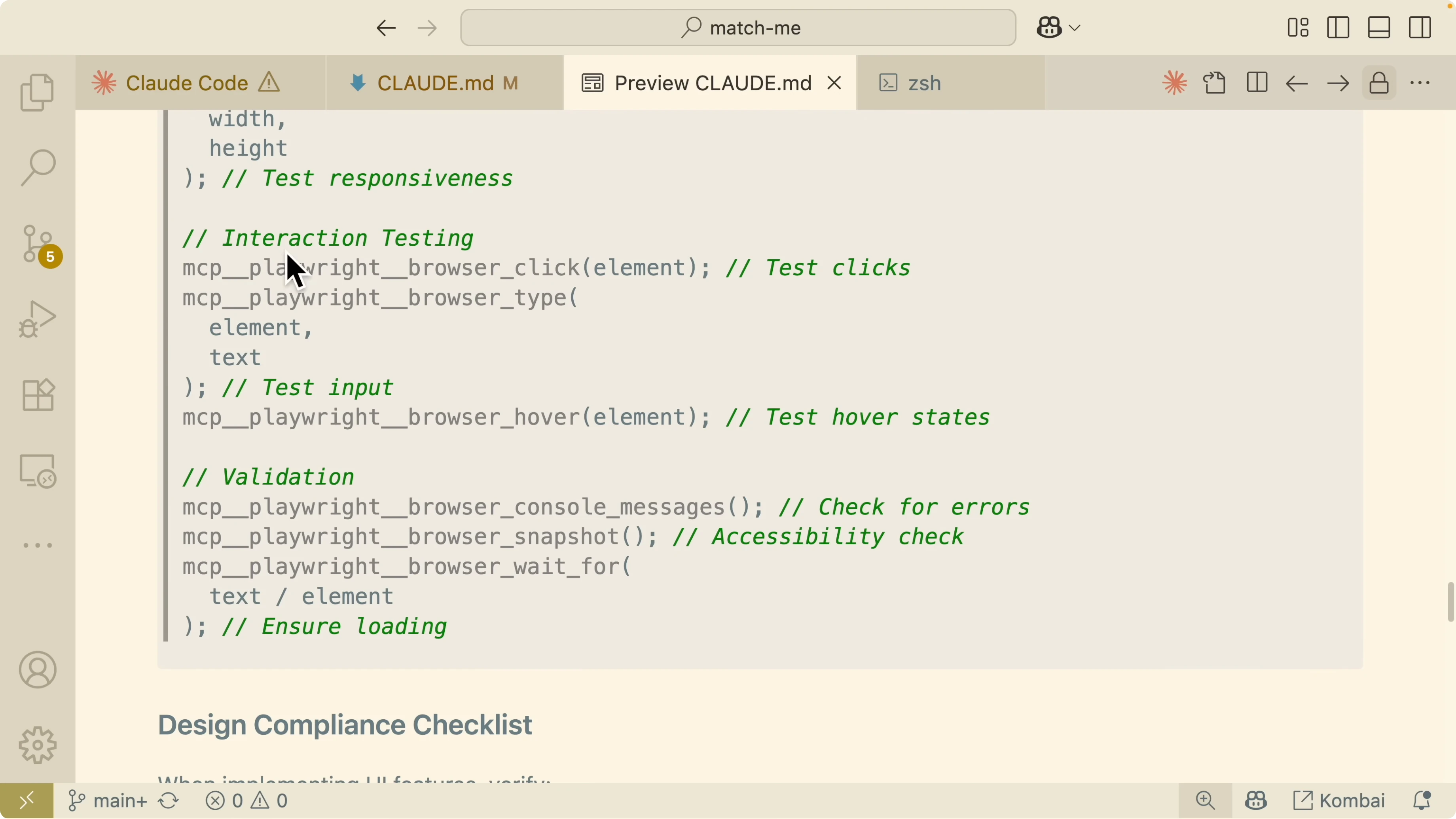 Screenshot from How Claude Code Enhance Playwright MCP Integration? at 315s