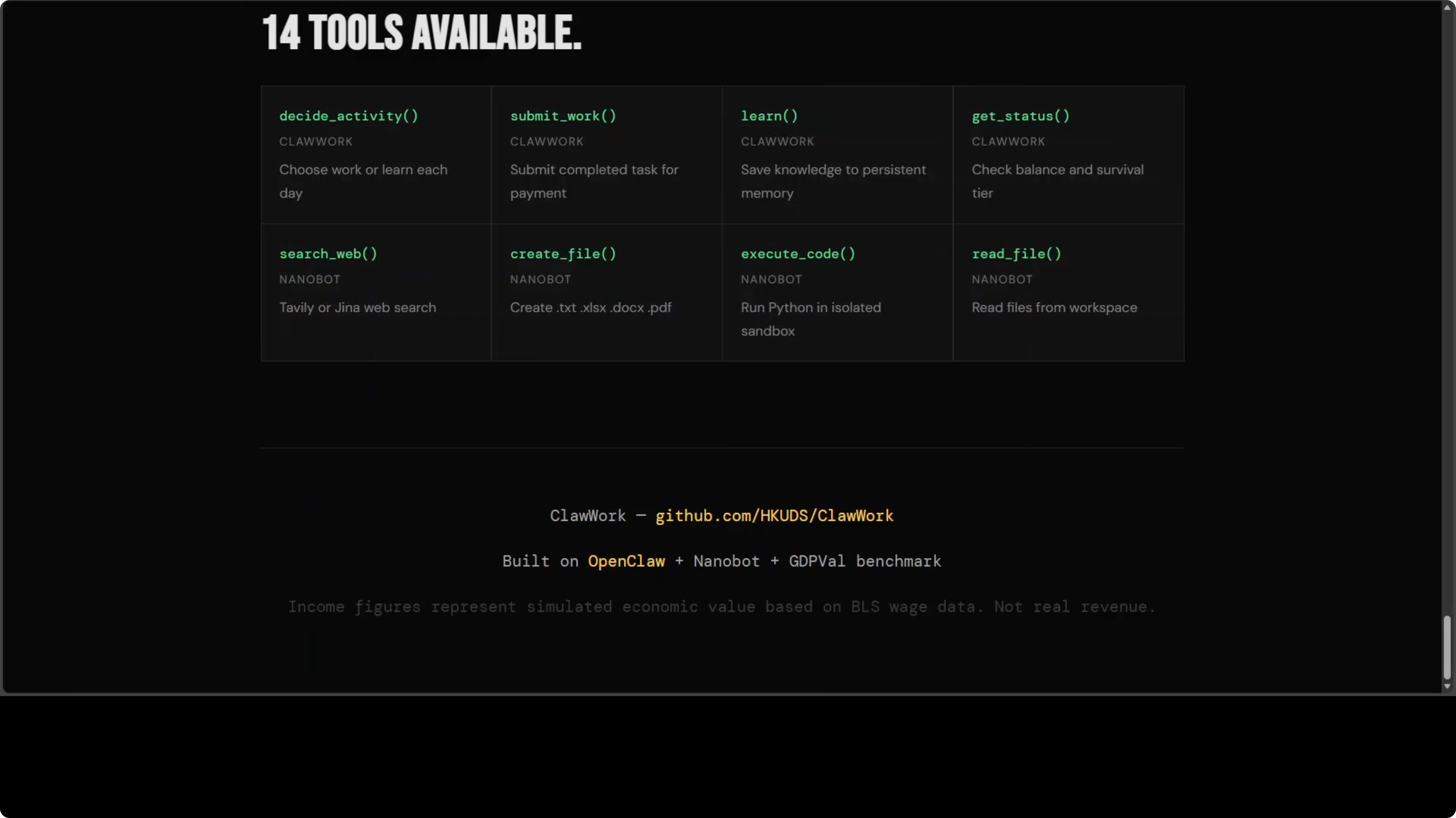 Screenshot from ClawWork: Transform OpenClaw into a Money-Making AI Coworker at 437s