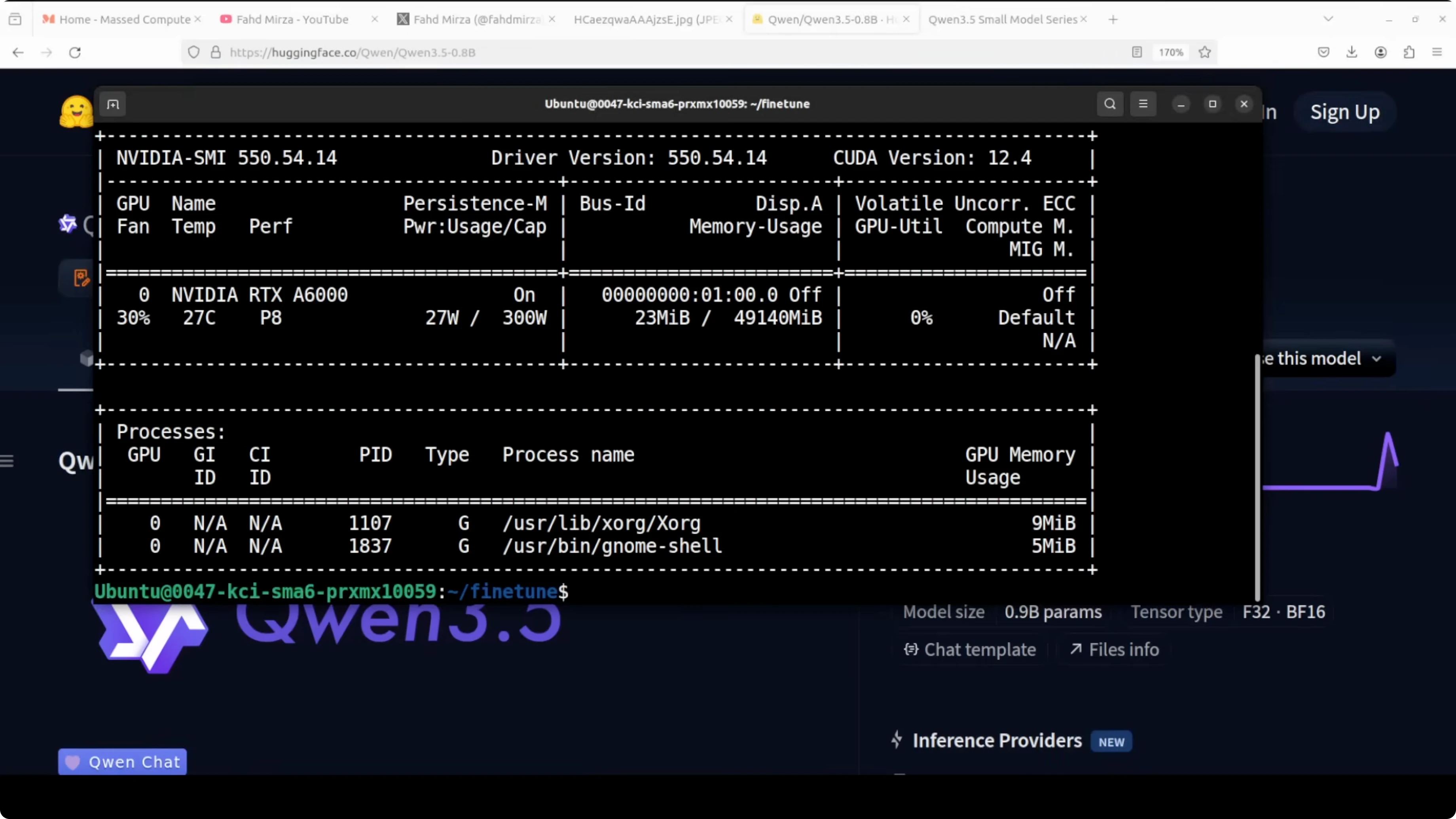 Screenshot from How to Fine-Tune Qwen3.5 0.8B Locally? at 172s
