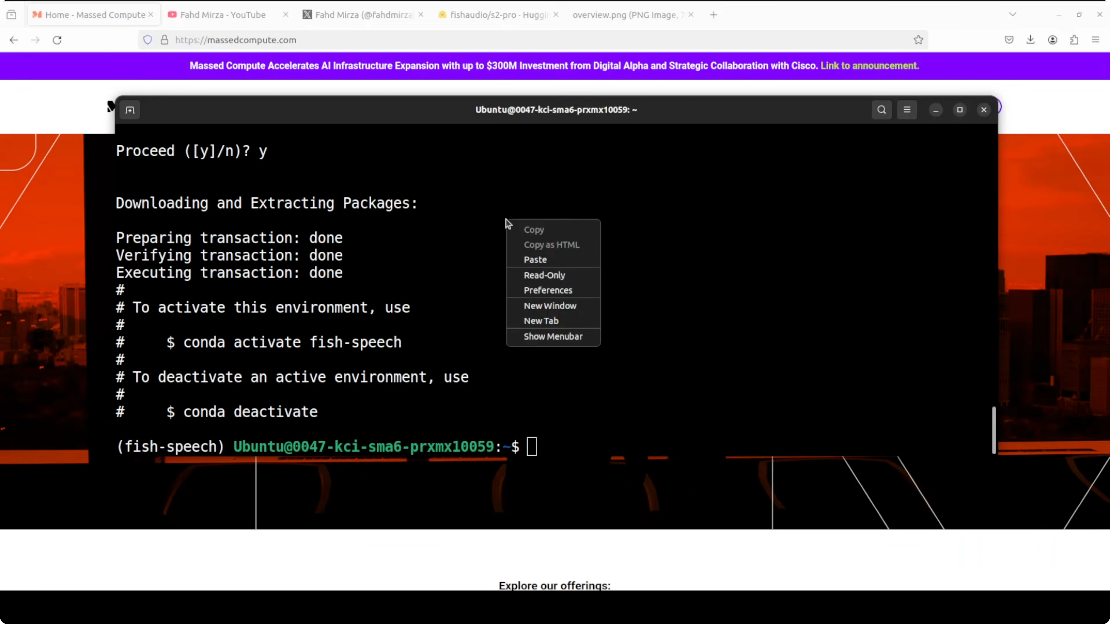 Screenshot from Fish Audio S2 Pro: Local Install & Voice Cloning with Emotion in 80+ Languages at 160s