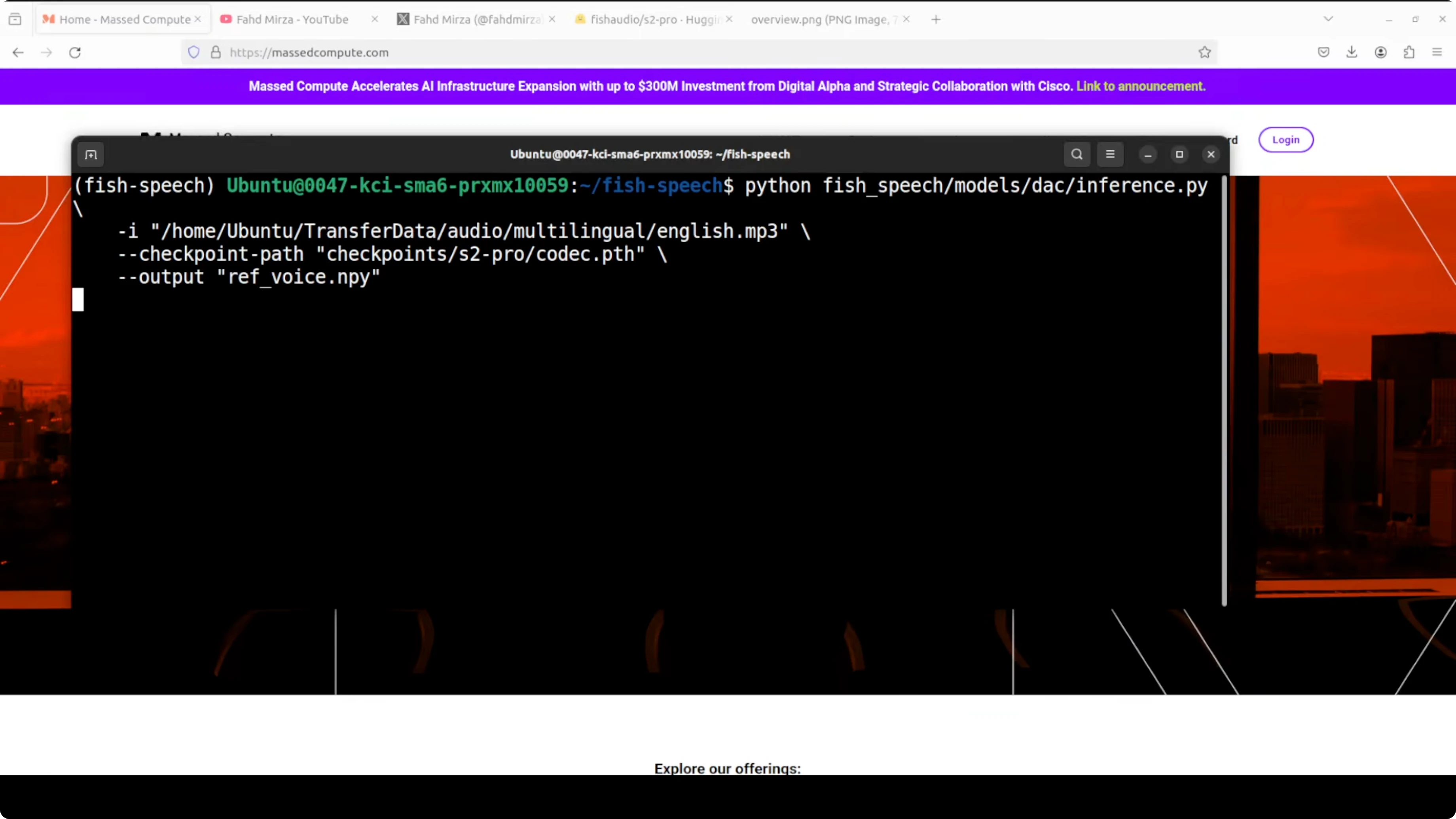 Screenshot from Fish Audio S2 Pro: Local Install & Voice Cloning with Emotion in 80+ Languages at 310s