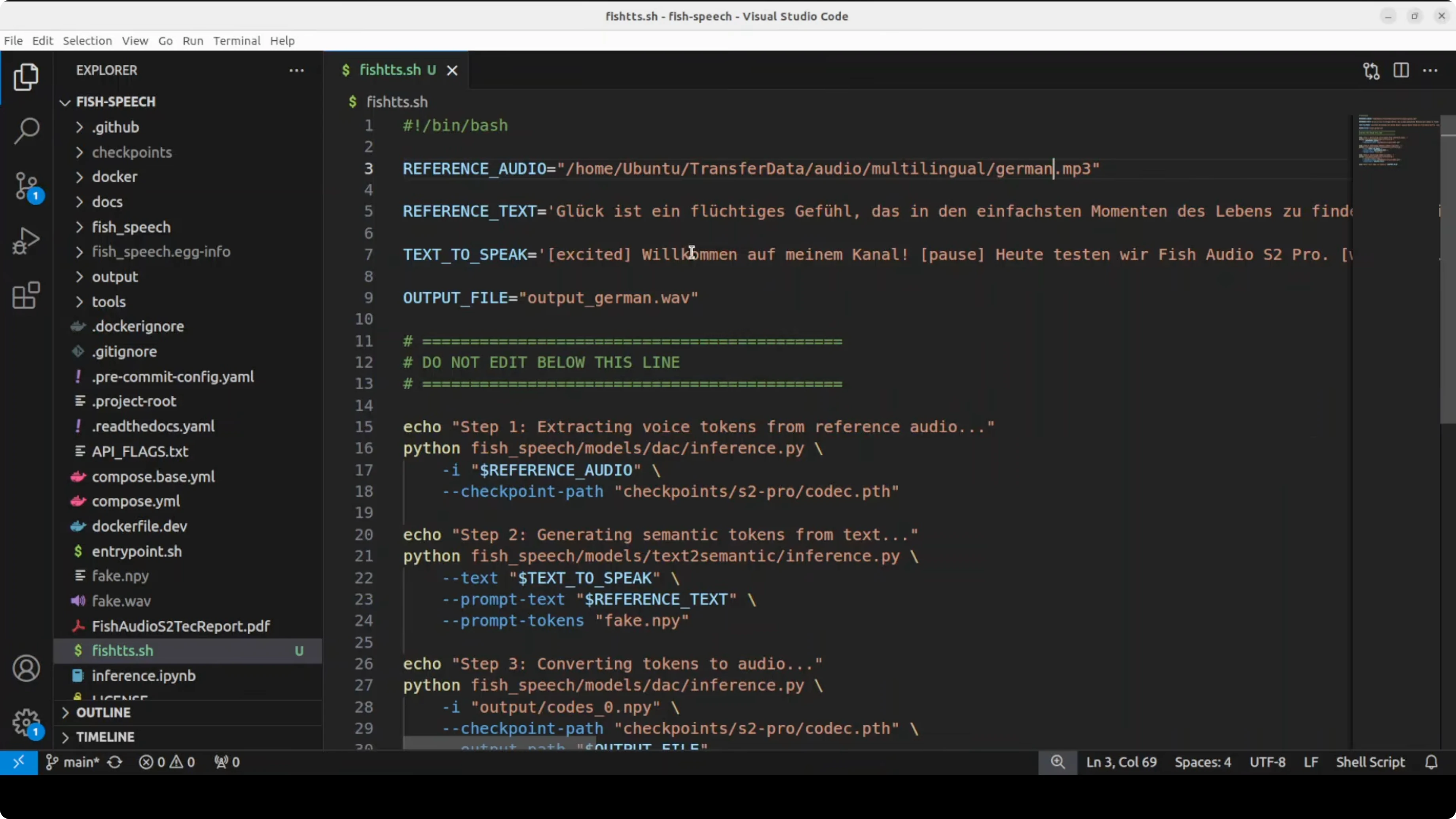 Screenshot from Fish Audio S2 Pro: Local Install & Voice Cloning with Emotion in 80+ Languages at 509s