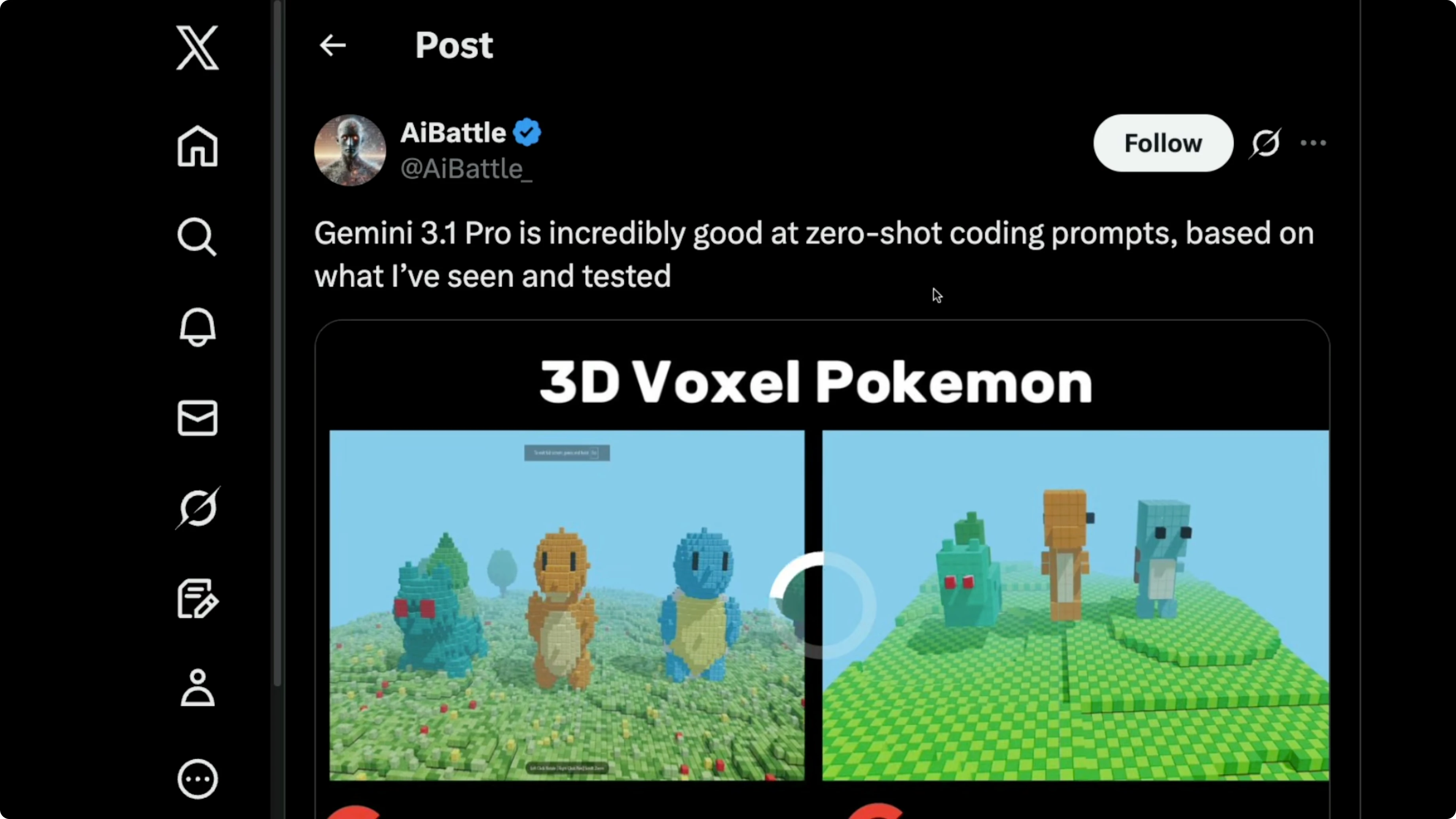 Screenshot from What Makes Gemini 3.1 Pro Stand Out in Live Demos? at 178s