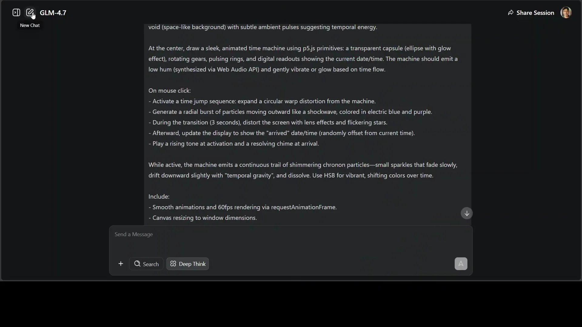 GLM 4.7 in Action: An Interactive Time Machine Demo screenshot 8