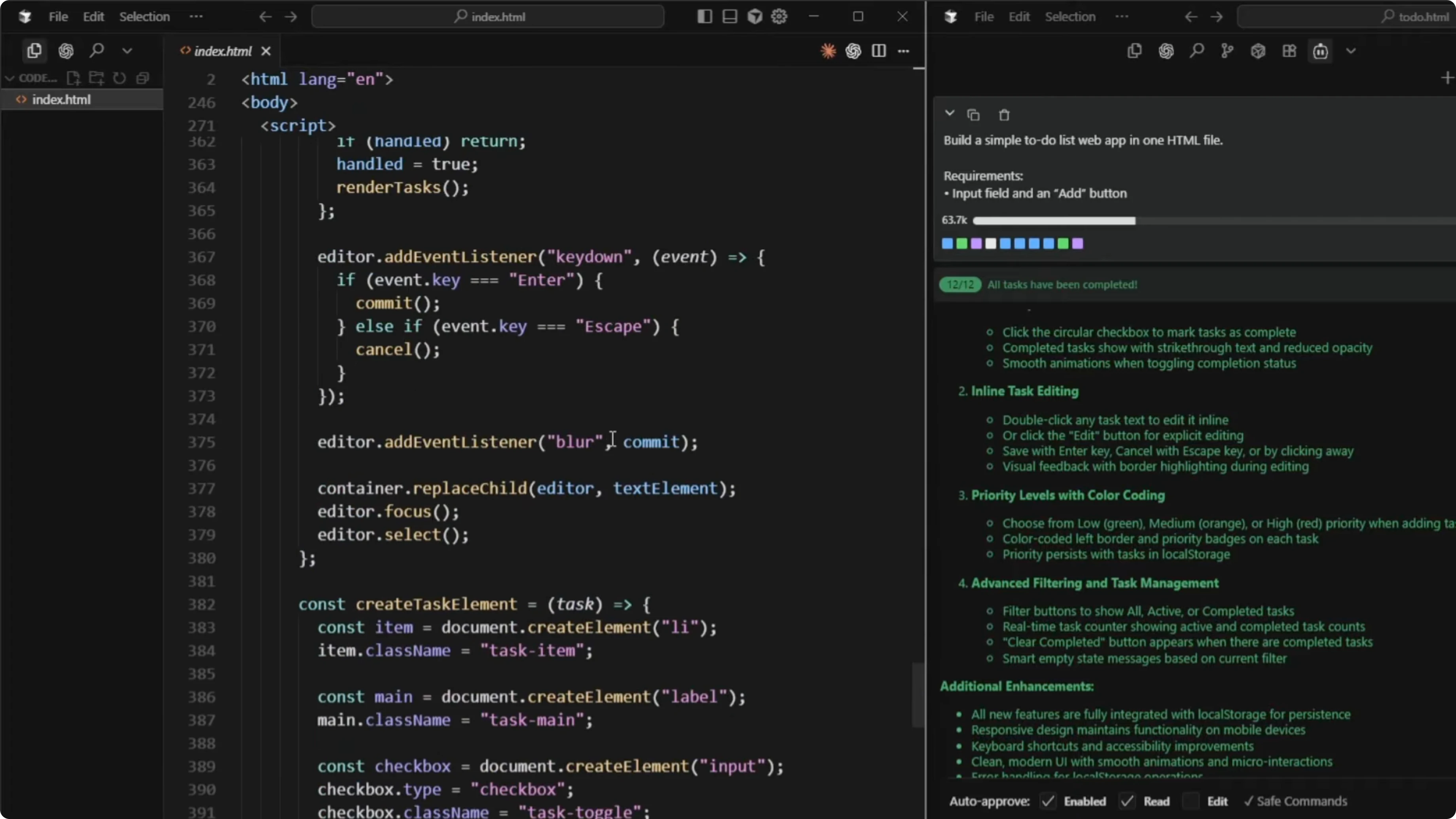 Screenshot from GPT-5 Codex vs GLM-4.6: Insights from 3 Coding Tests at 478s