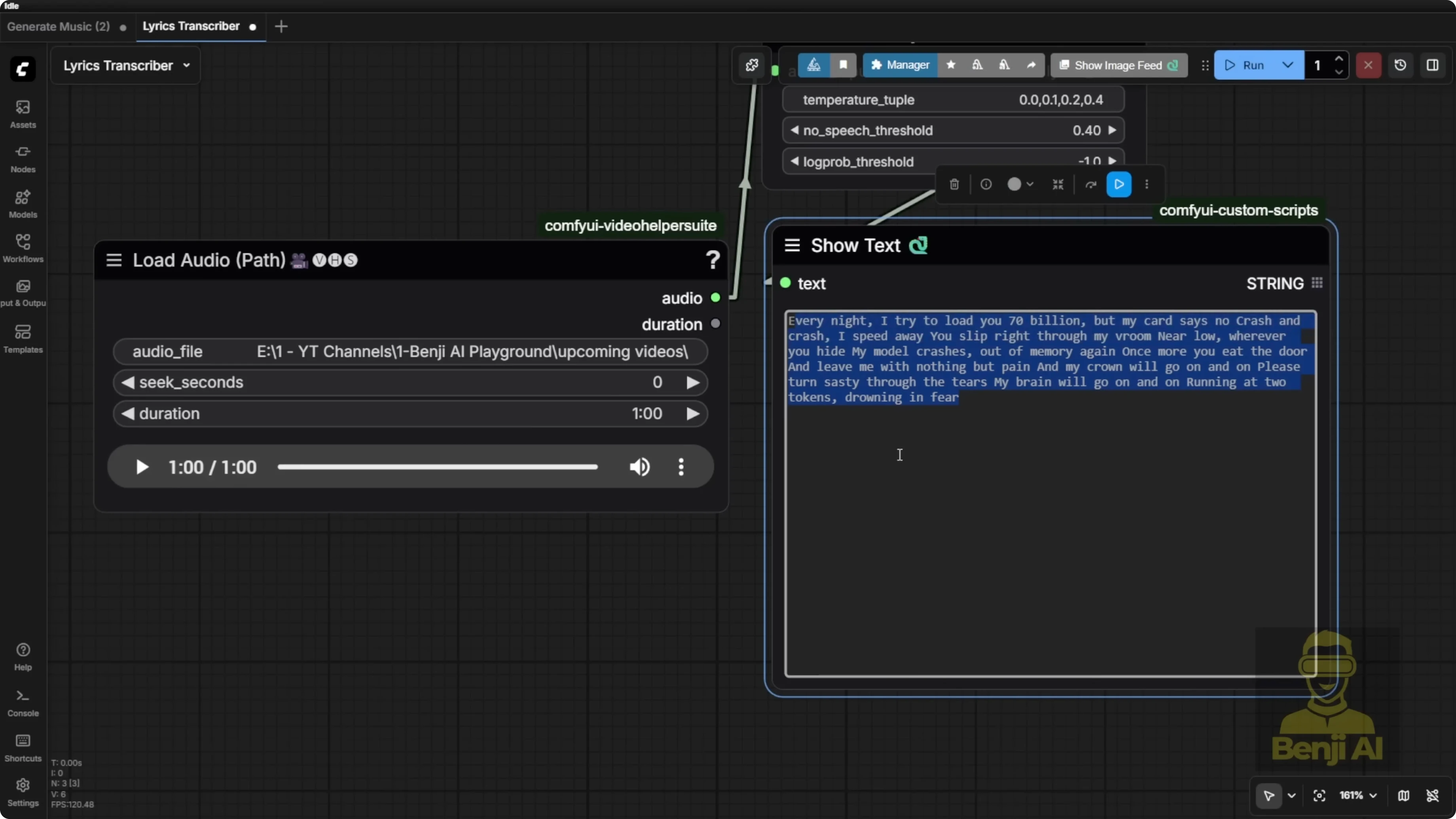 Screenshot from Exploring HeartMula Music AI Model Integration in ComfyUI at 513s