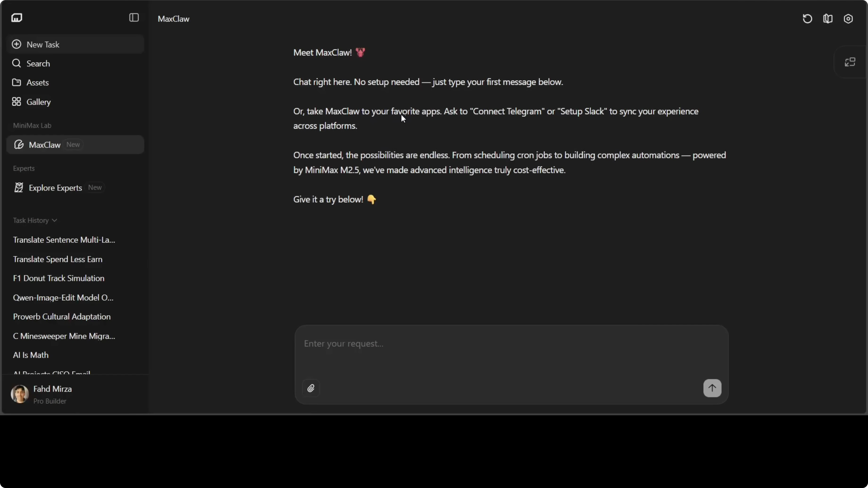 Screenshot from MaxClaw: OpenClaw Instantly with AI Assistance at 217s