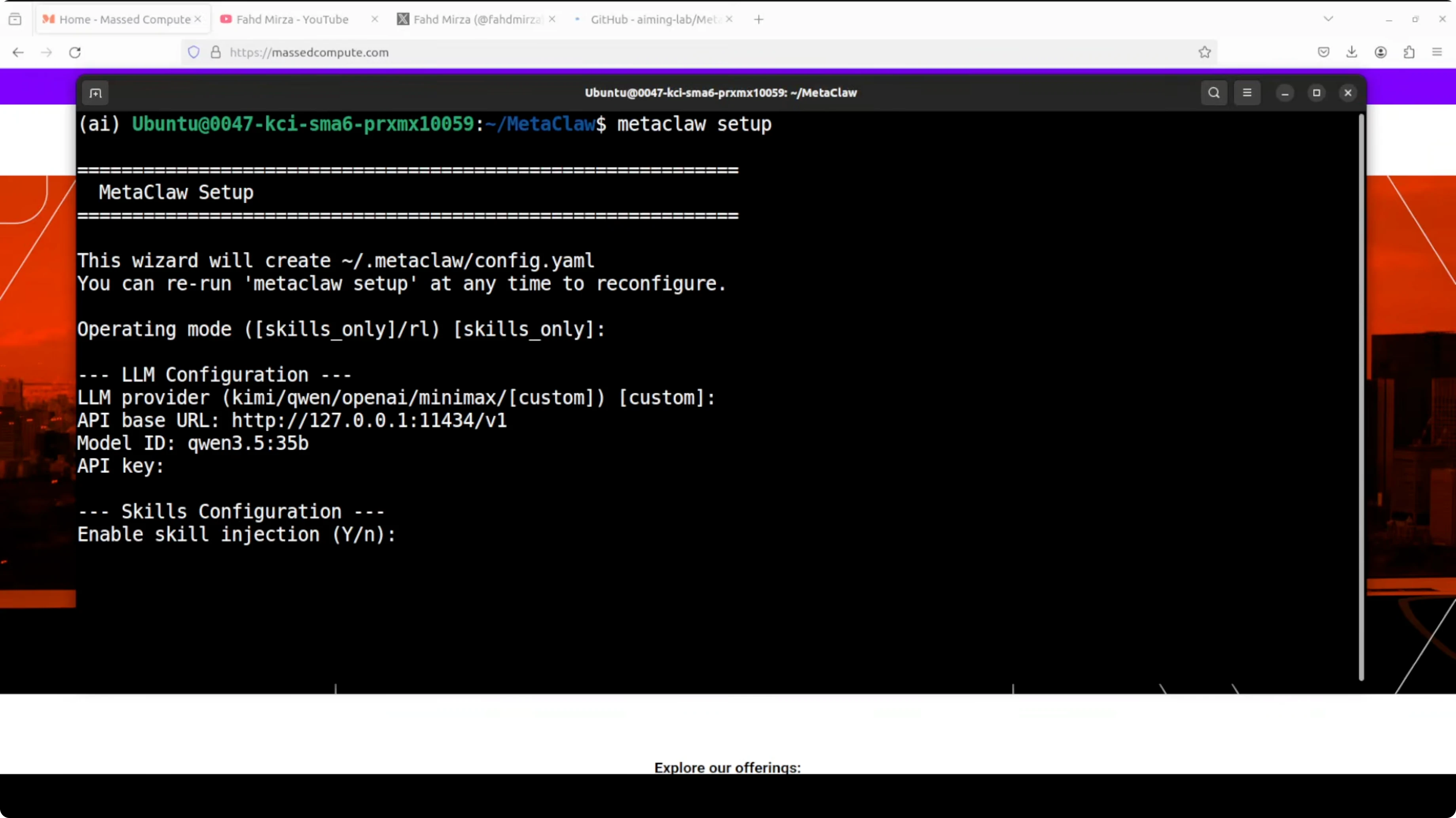 Screenshot from How MetaClaw and Ollama Make OpenClaw Smarter? at 281s