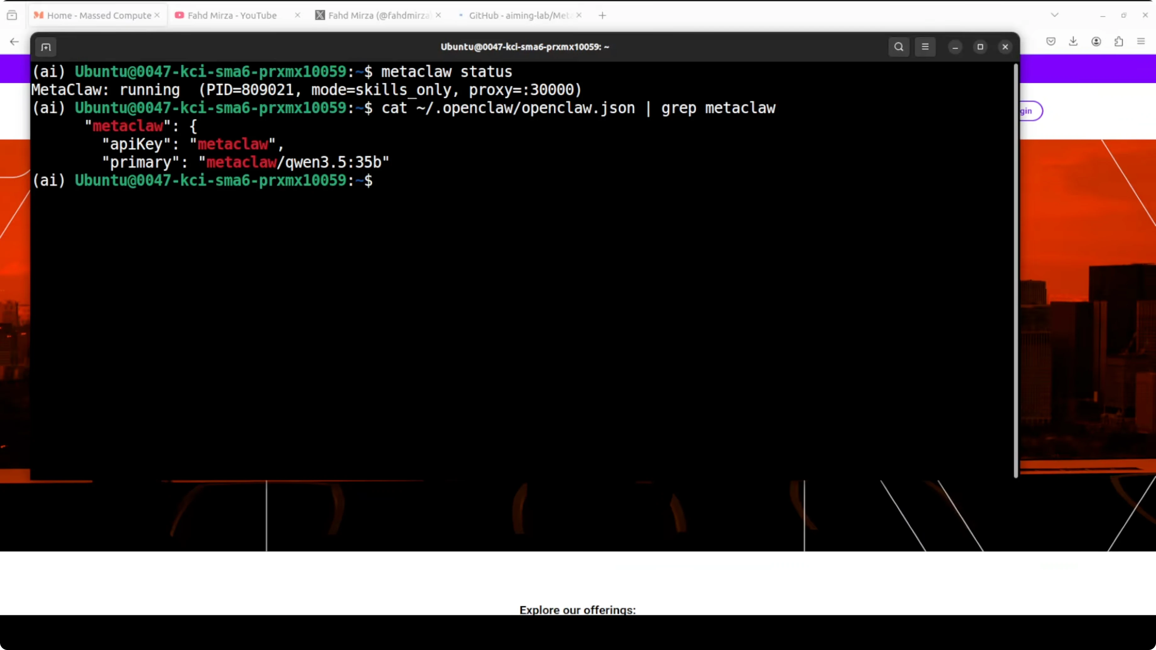Screenshot from How MetaClaw and Ollama Make OpenClaw Smarter? at 400s