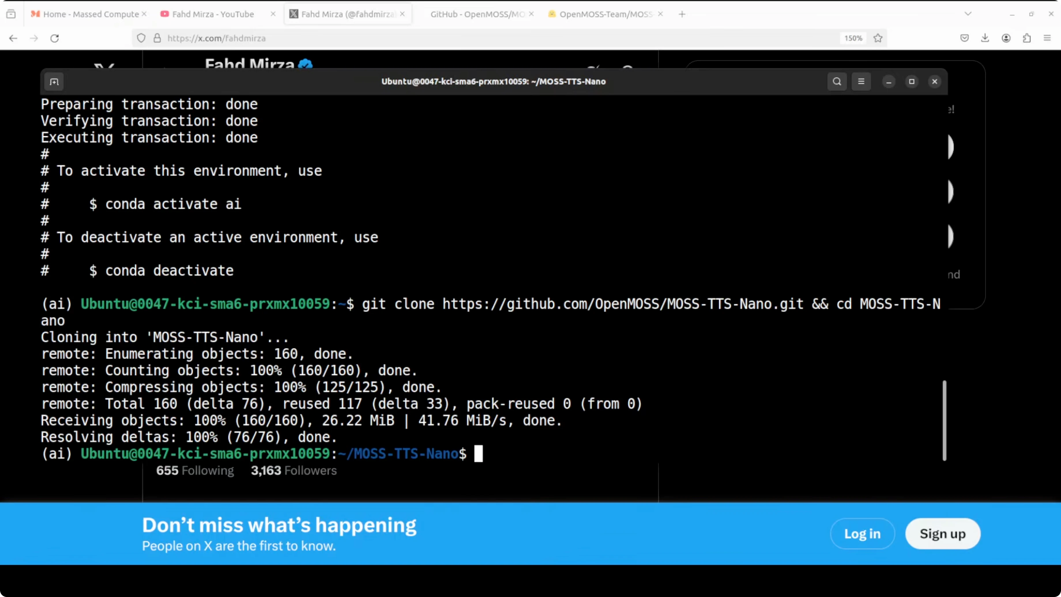 Screenshot from MOSS-TTS-Nano: Powerful Multilingual TTS at 74s