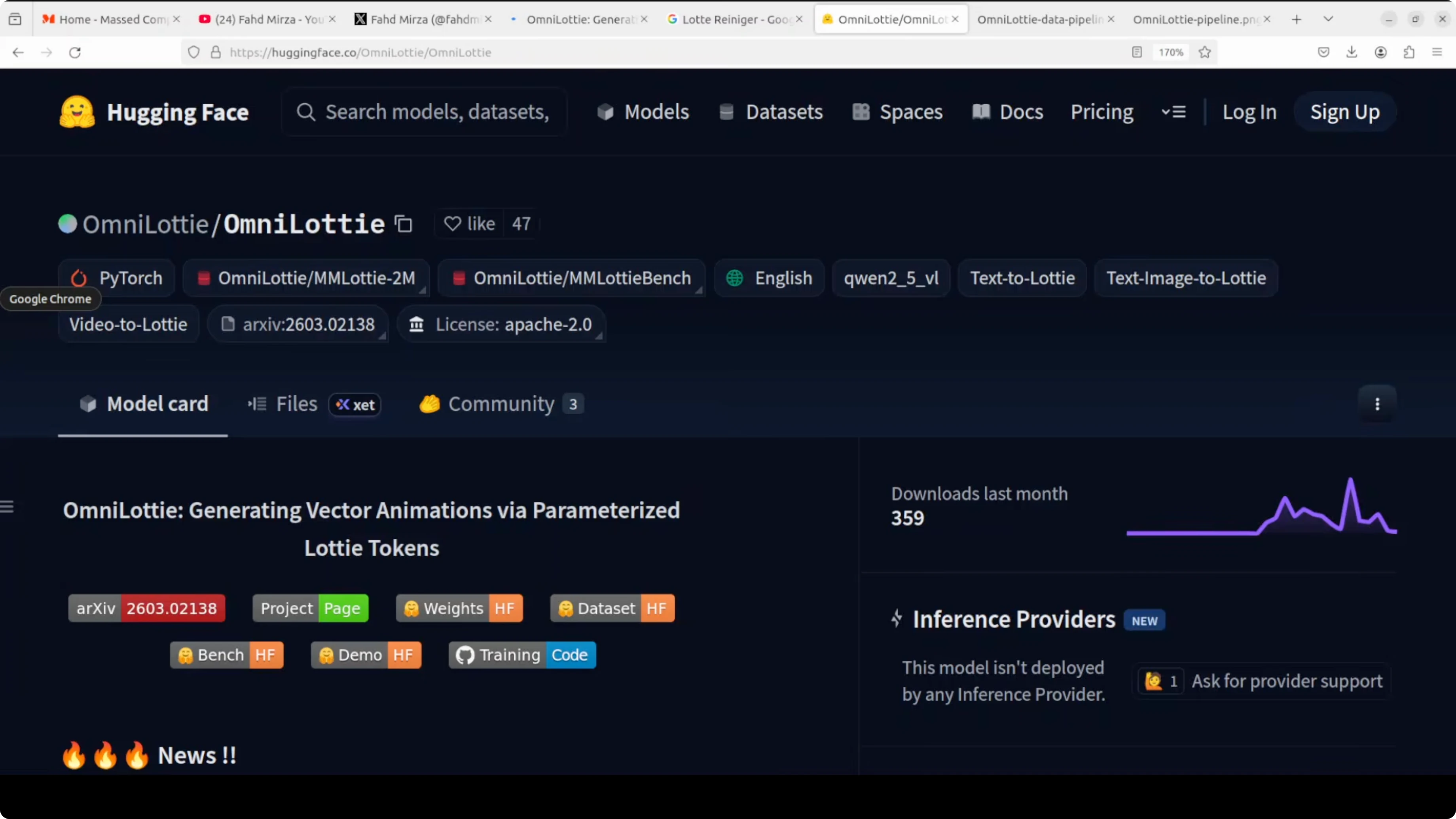 Screenshot from OmniLottie: Create Lottie Animations from Text, Image, or Video Locally at 44s