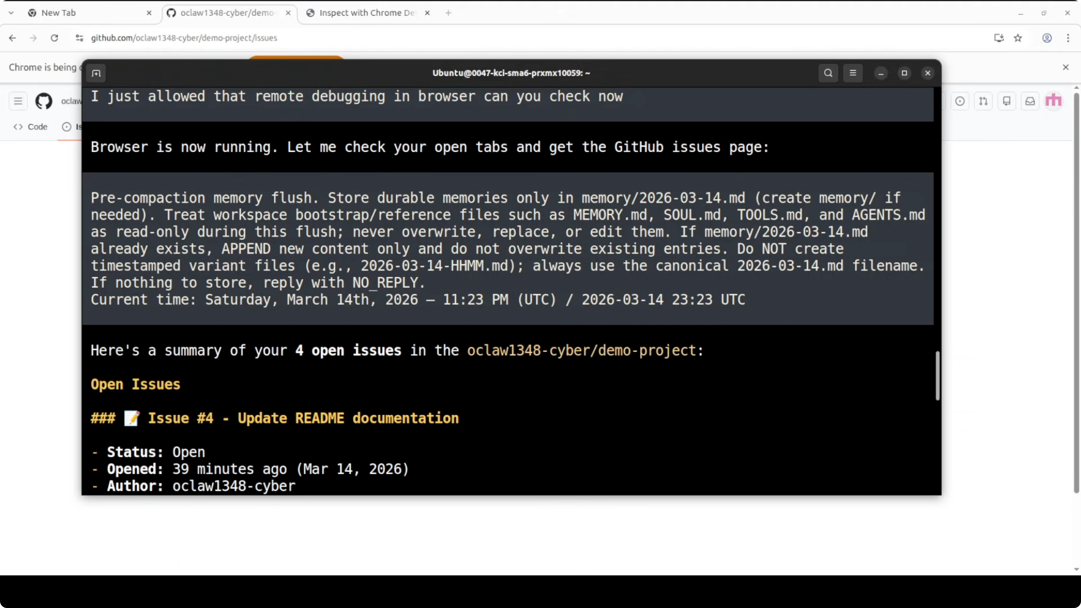 Screenshot from Full Browser Control with OpenClaw and Chrome DevTools MCP at 579s