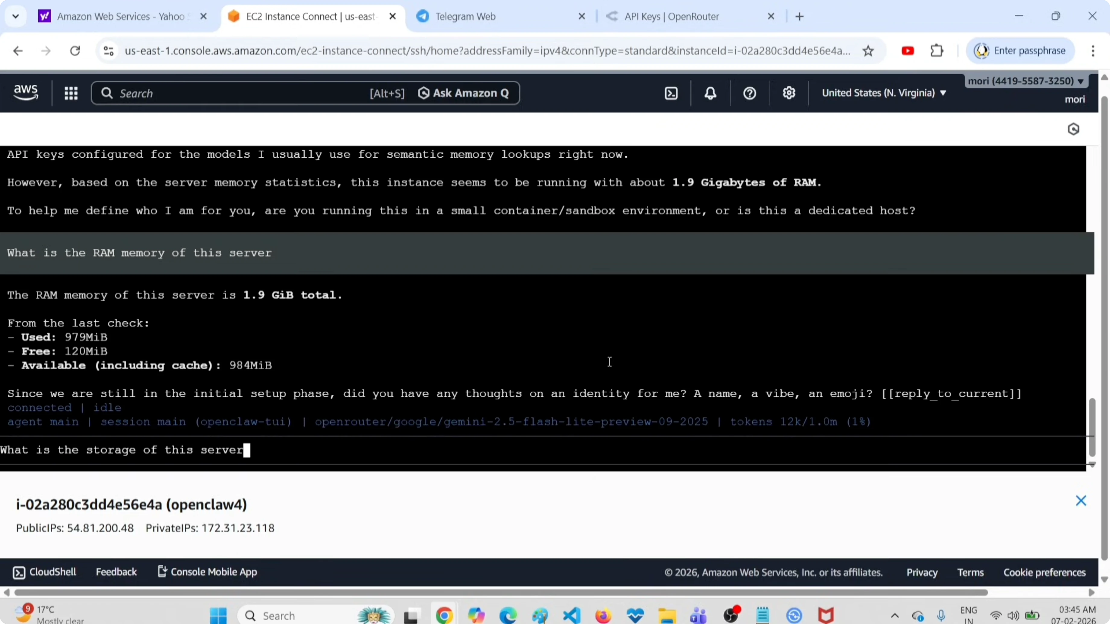 Screenshot from OpenClaw Setup and Uninstall Guide with OpenRouter API & Free Tools at 174s
