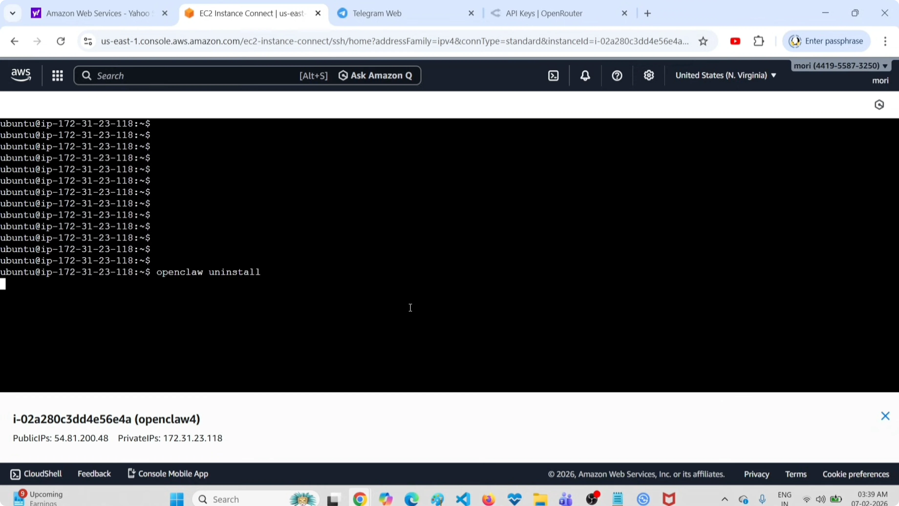 Screenshot from OpenClaw Setup and Uninstall Guide with OpenRouter API & Free Tools at 23s