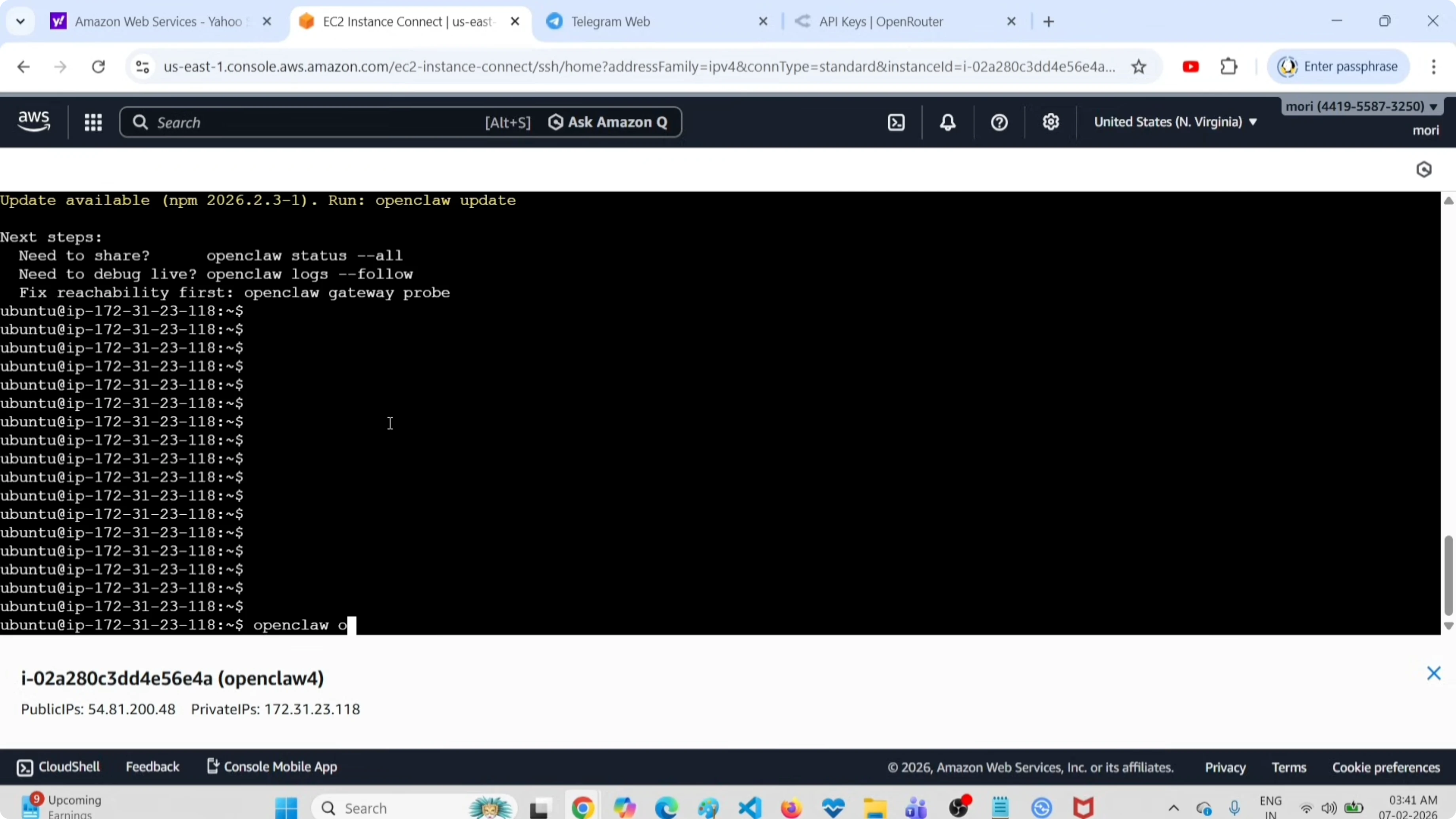Screenshot from OpenClaw Setup and Uninstall Guide with OpenRouter API & Free Tools at 87s