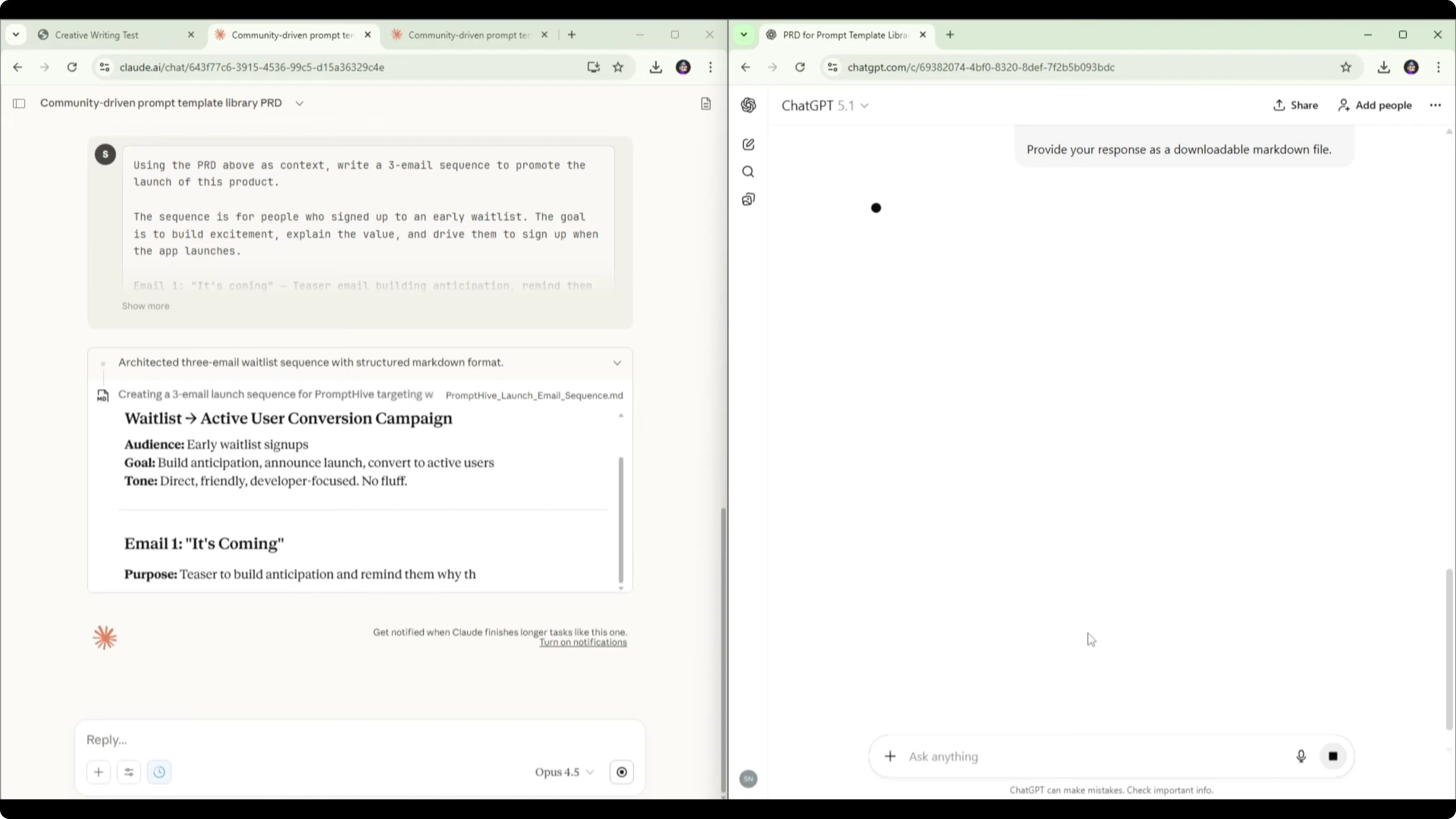Screenshot from Opus 4.5 vs GPT-5.1: Which Copywriting Tool Wins? at 495s