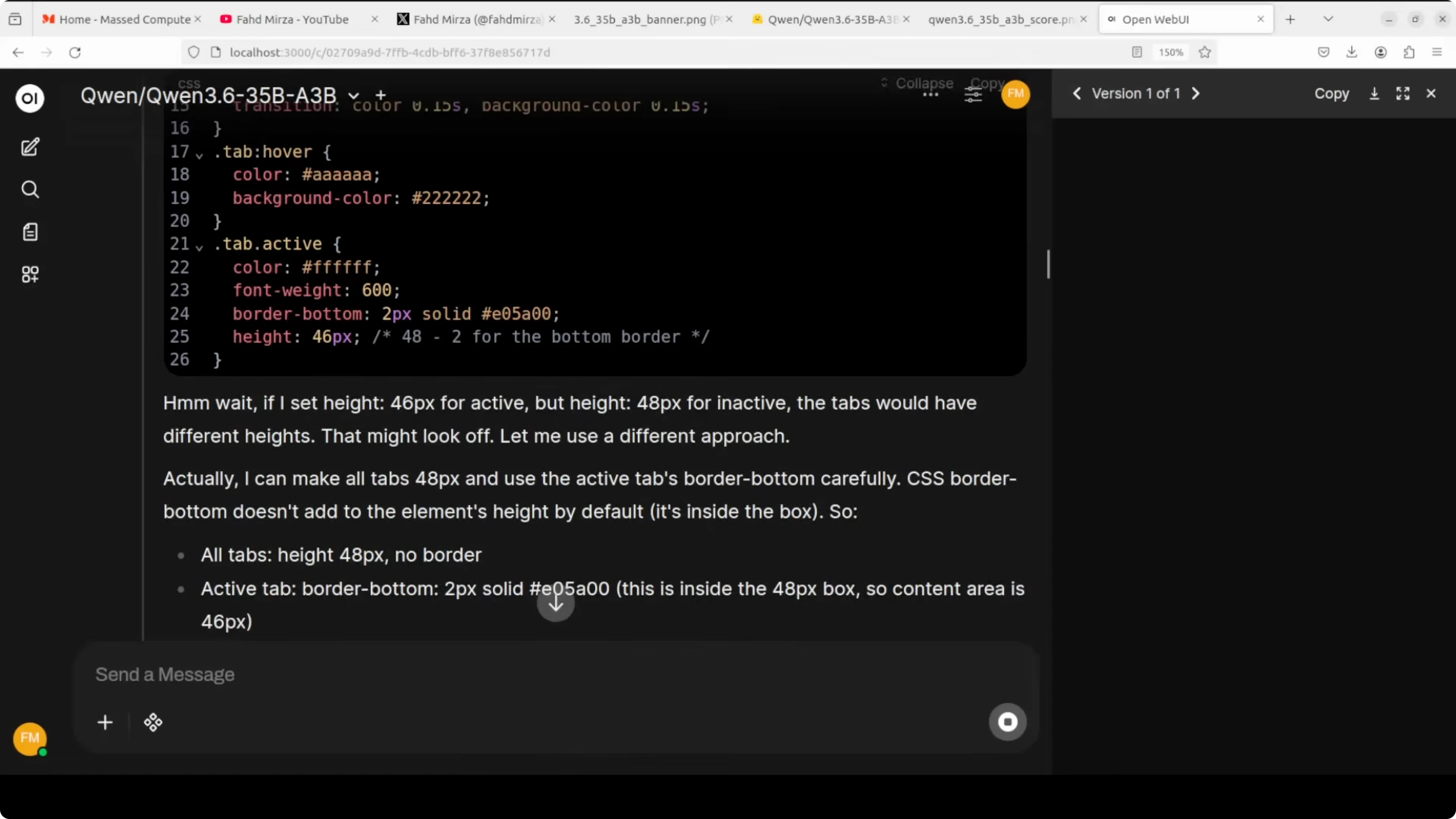 Screenshot from How to Run Qwen3.6-35B-A3B Locally for Free and Open-Source? at 436s