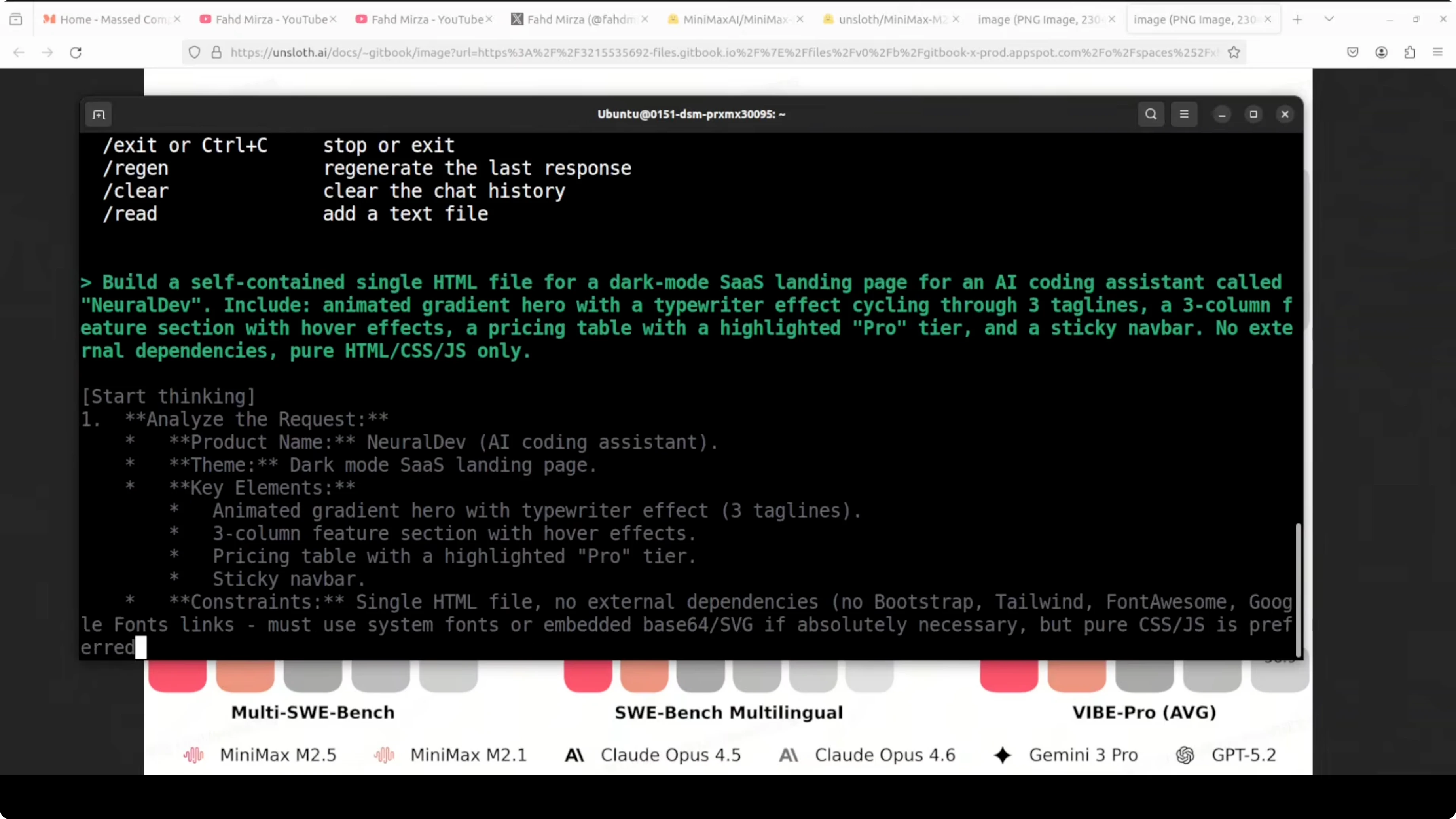 Screenshot from How to Easily Set Up and Run MiniMax M2.5 Locally? at 421s