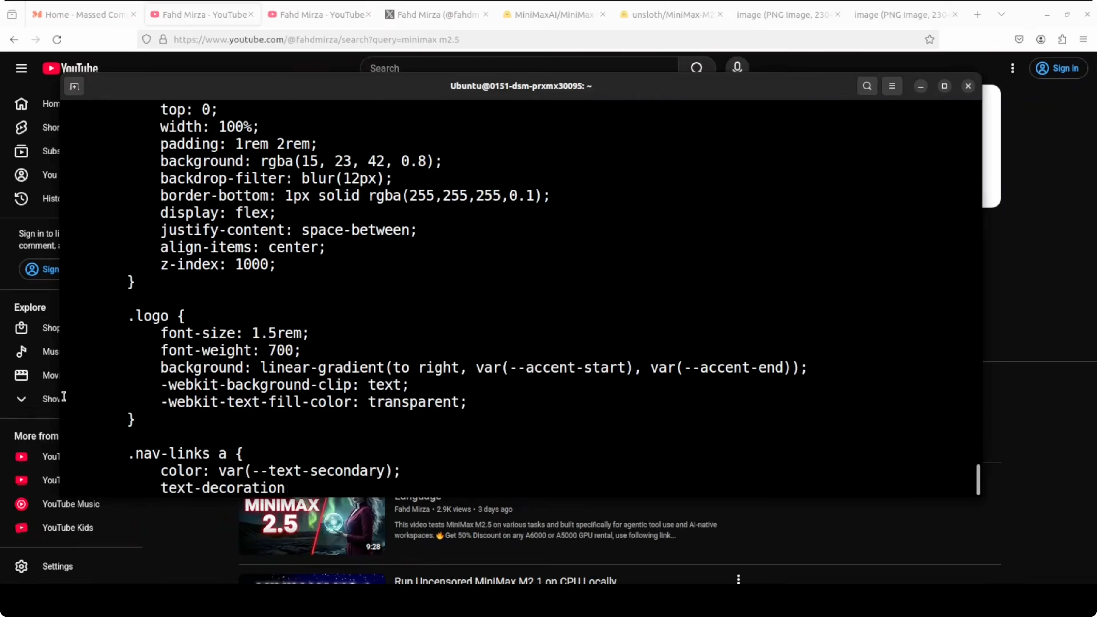 Screenshot from How to Easily Set Up and Run MiniMax M2.5 Locally? at 490s