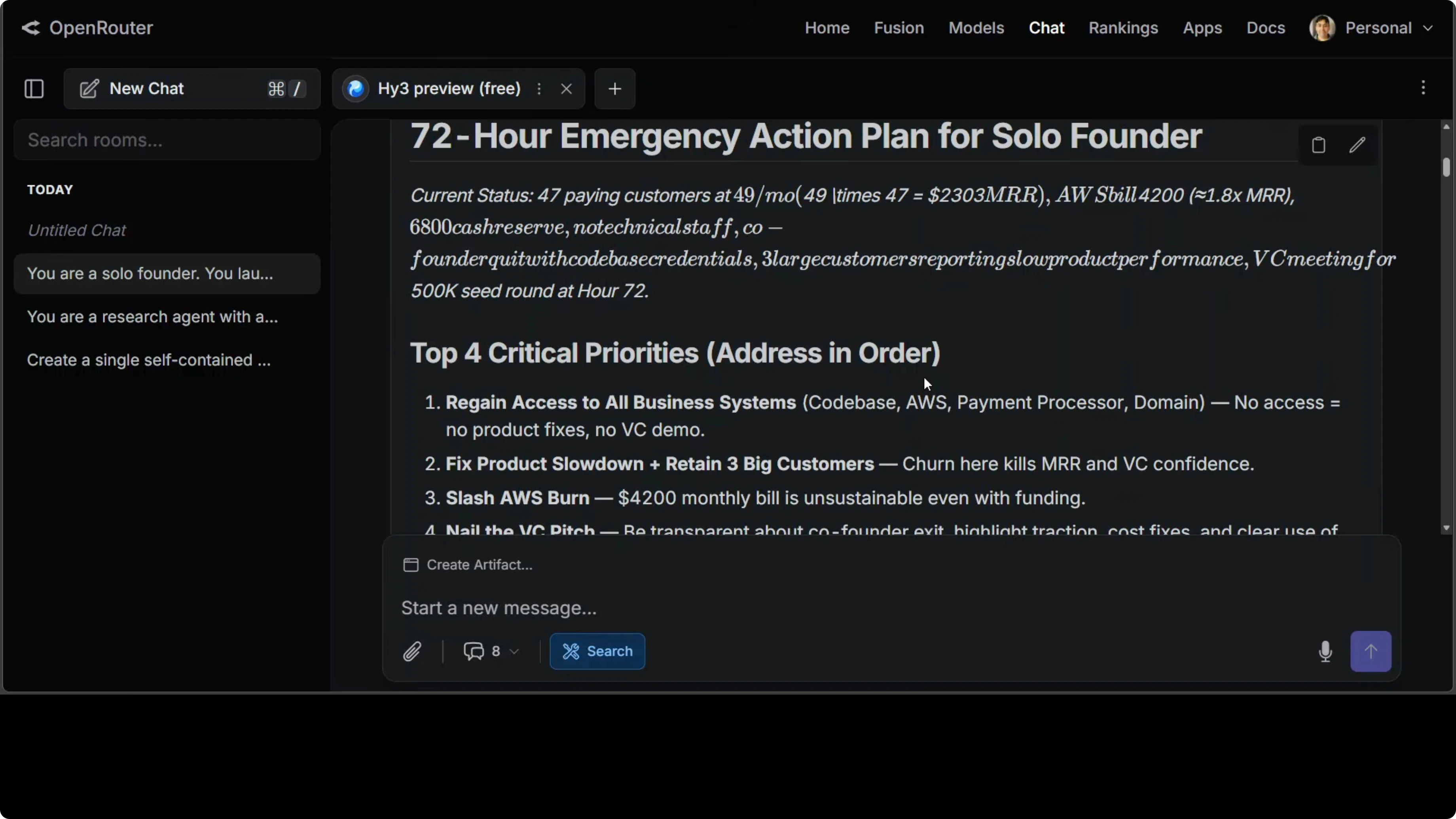 Screenshot from How Tencent HY3 Preview Handles Near Impossible Tasks for Free? at 590s