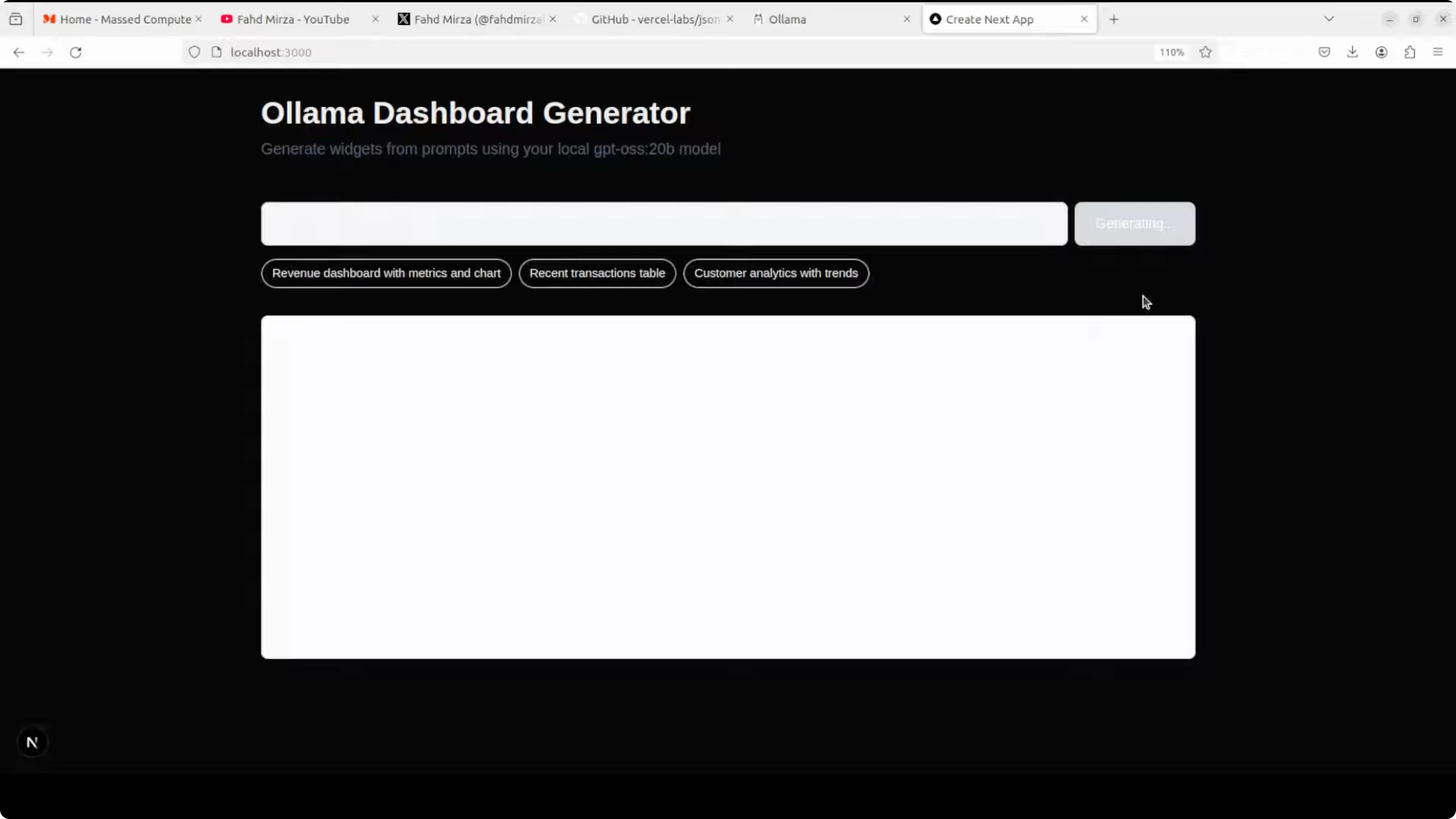 Screenshot from Master Vercel Json-Render with Ollama at 347s