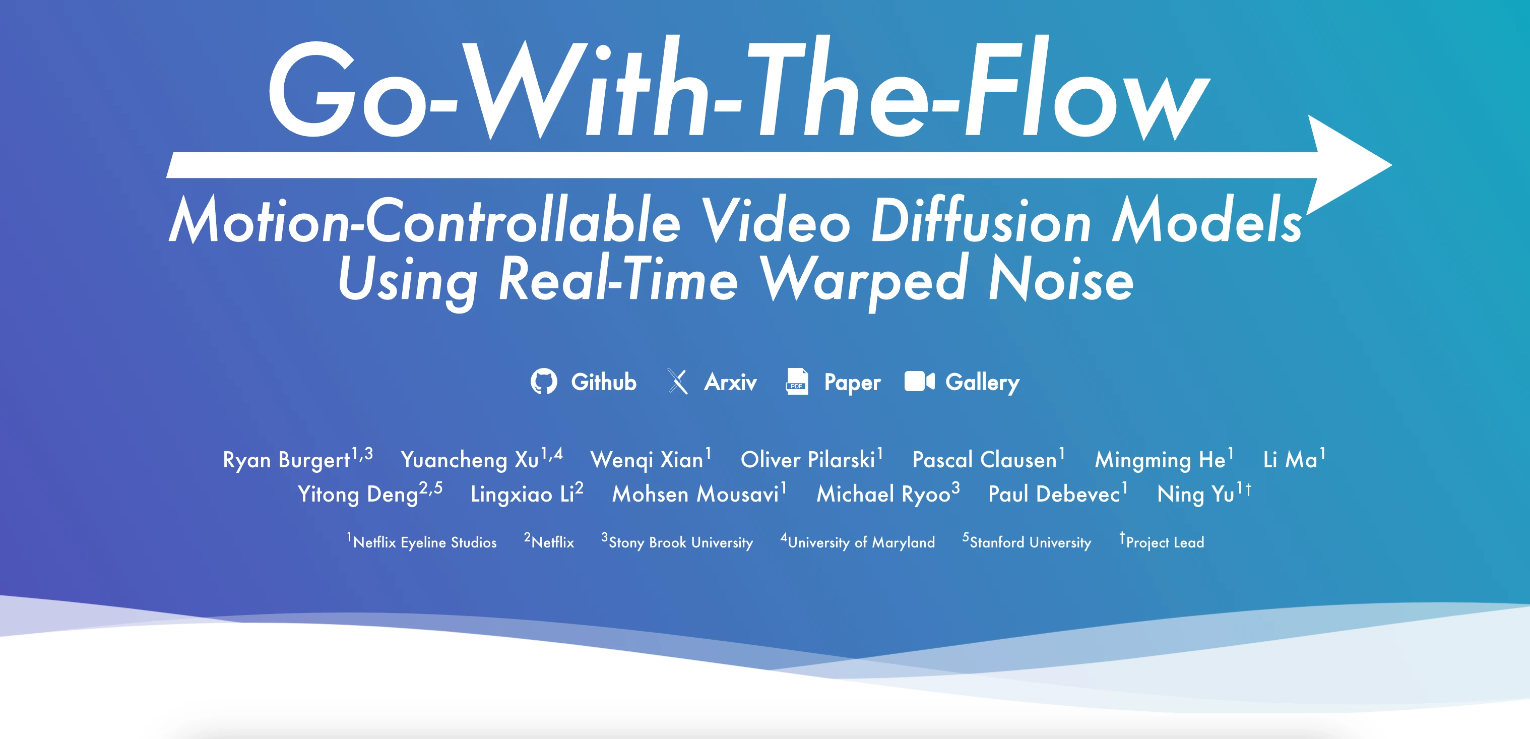 Go-with-the-Flow Video Diffusion Model